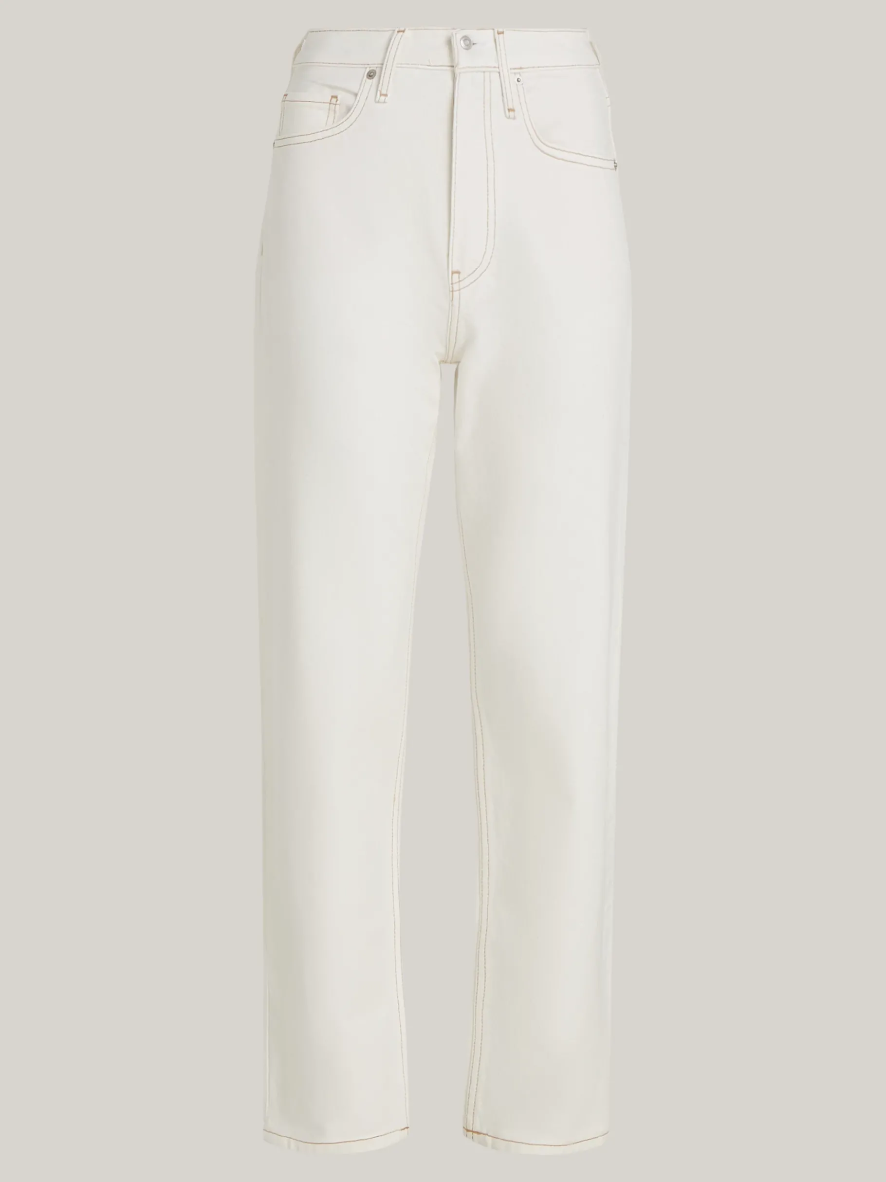 Tommy Hilfiger Classic Straight Jeans mit hohem Bund ECRU Clearance