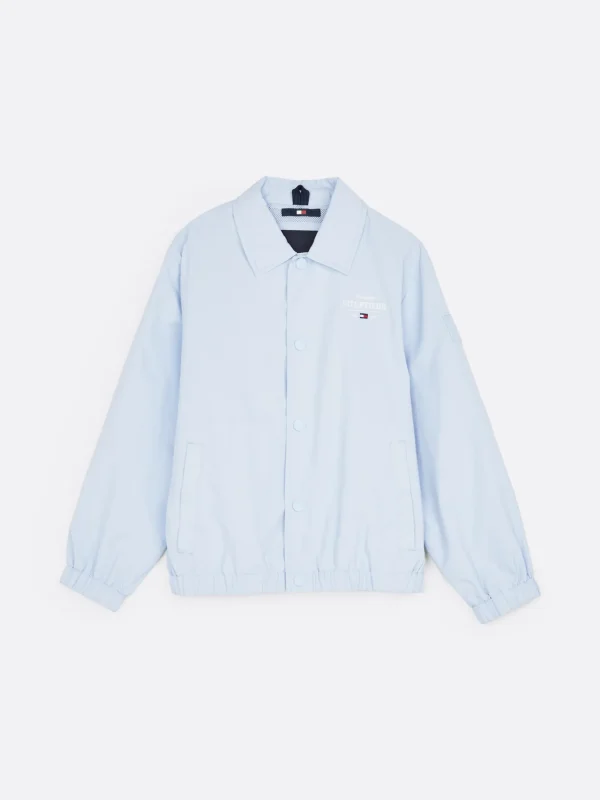 Tommy Hilfiger Coach-Jacke mit aufgesticktem Logo BREEZY BLUE Fashion