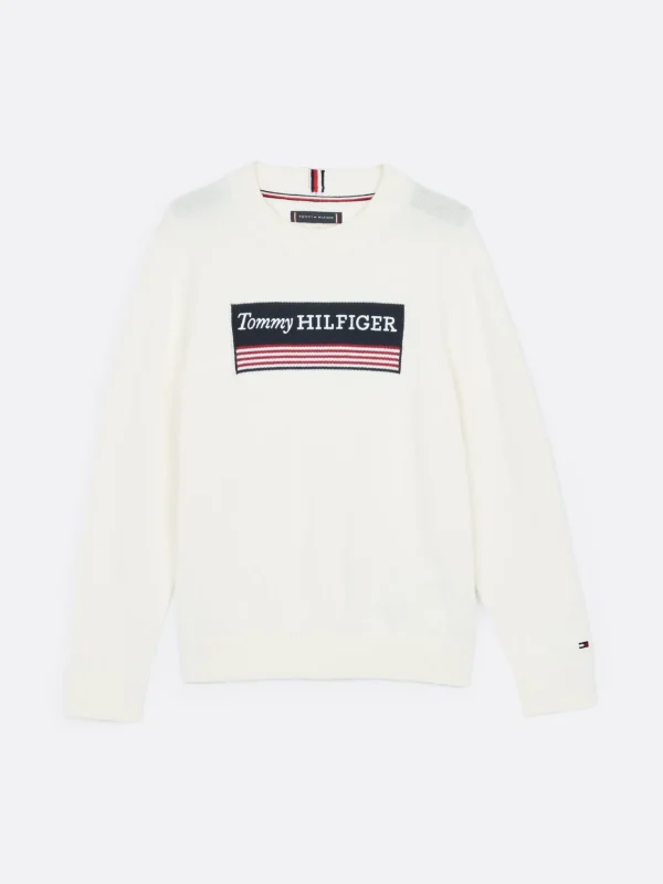 Tommy Hilfiger 1985 Collection Pullover mit Logo IVORY PETAL Shop