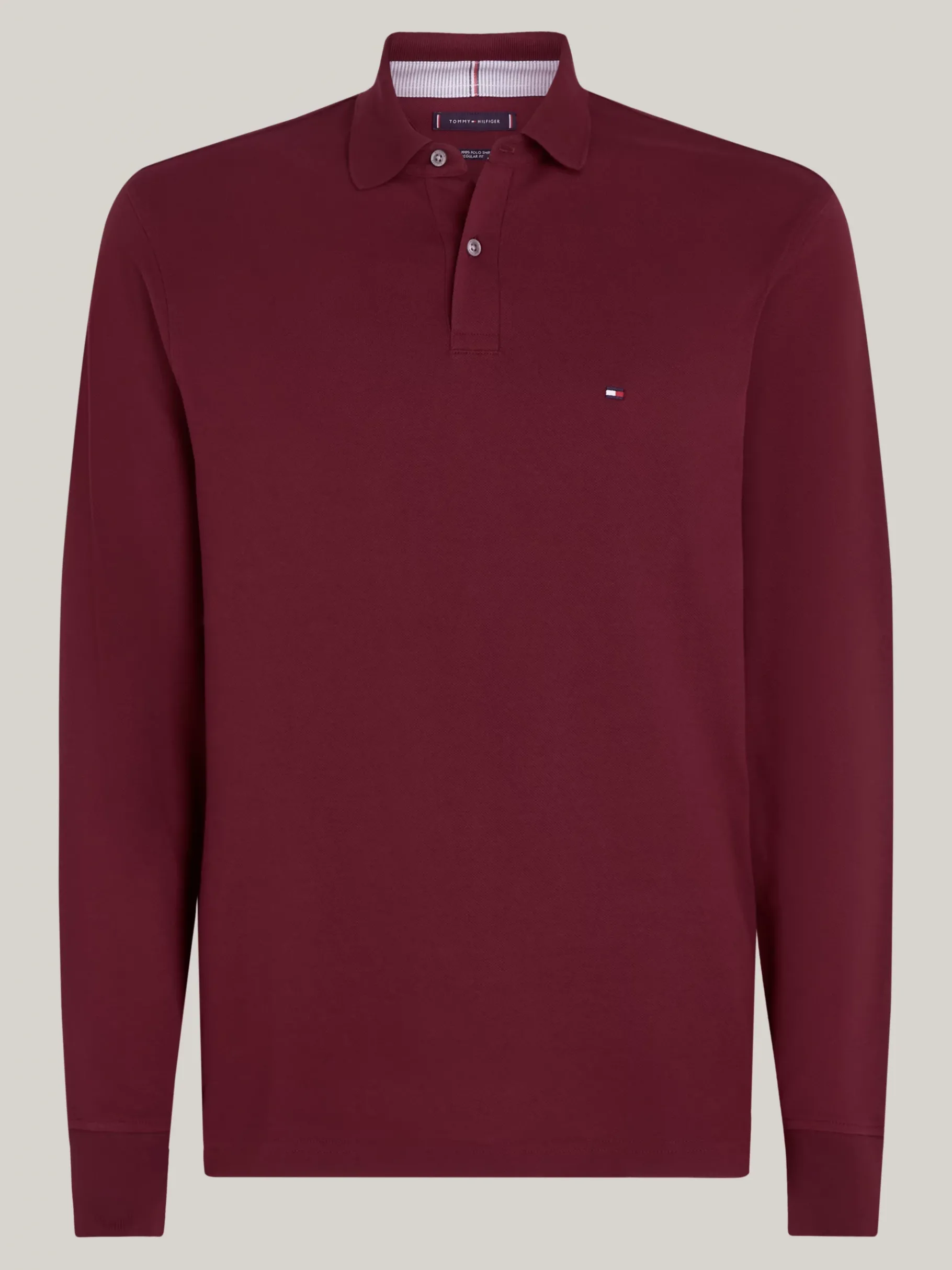 Tommy Hilfiger 1985 Collection Regular Fit Langarm-Poloshirt DEEP ROUGE Sale