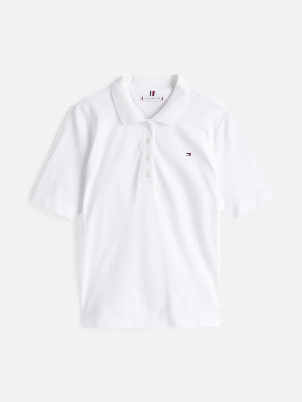 Tommy Hilfiger 1985 Collection Regular Fit Poloshirt OPTIC WHITE Sale