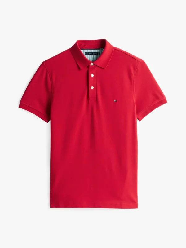 Tommy Hilfiger 1985 Collection Slim Fit Poloshirt MEDIUM RED Fashion