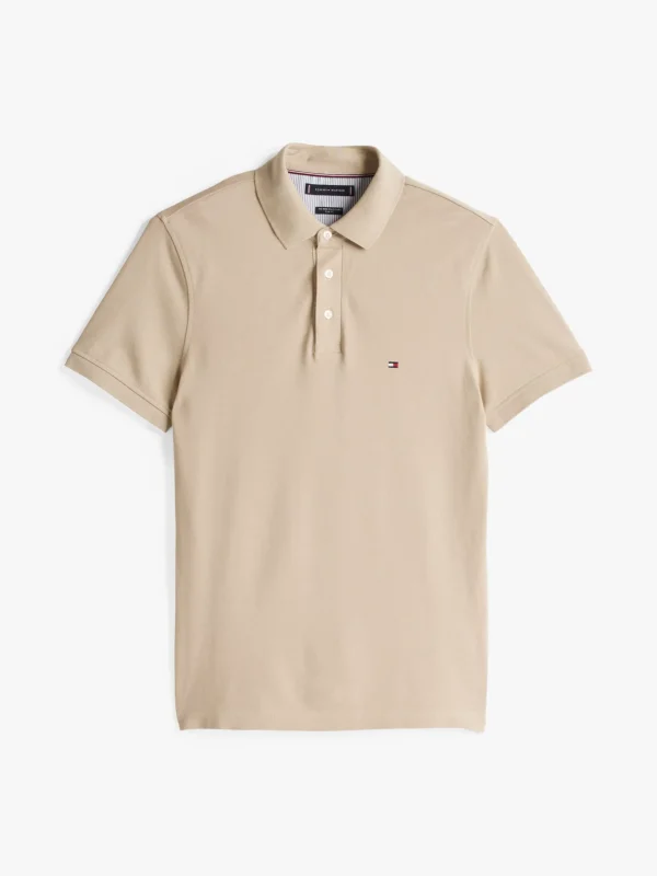 Tommy Hilfiger 1985 Collection Slim Fit Poloshirt SANDALWOOD Cheap