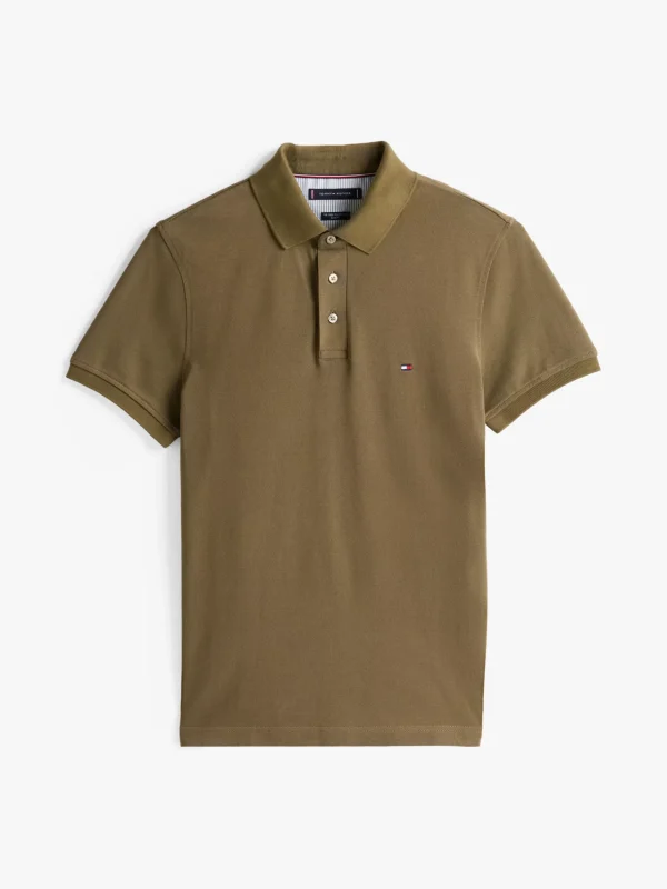 Tommy Hilfiger 1985 Collection Slim Fit Poloshirt ARMY GREEN Fashion