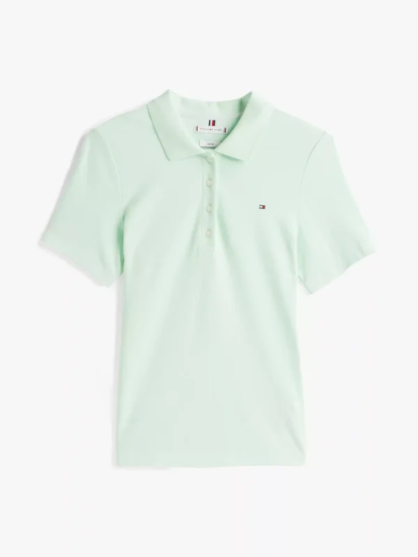 Tommy Hilfiger 1985 Collection Slim Fit Poloshirt OPAL GREEN Sale