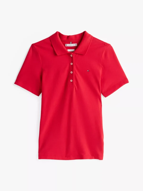 Tommy Hilfiger 1985 Collection Slim Fit Poloshirt PRIMARY RED Hot