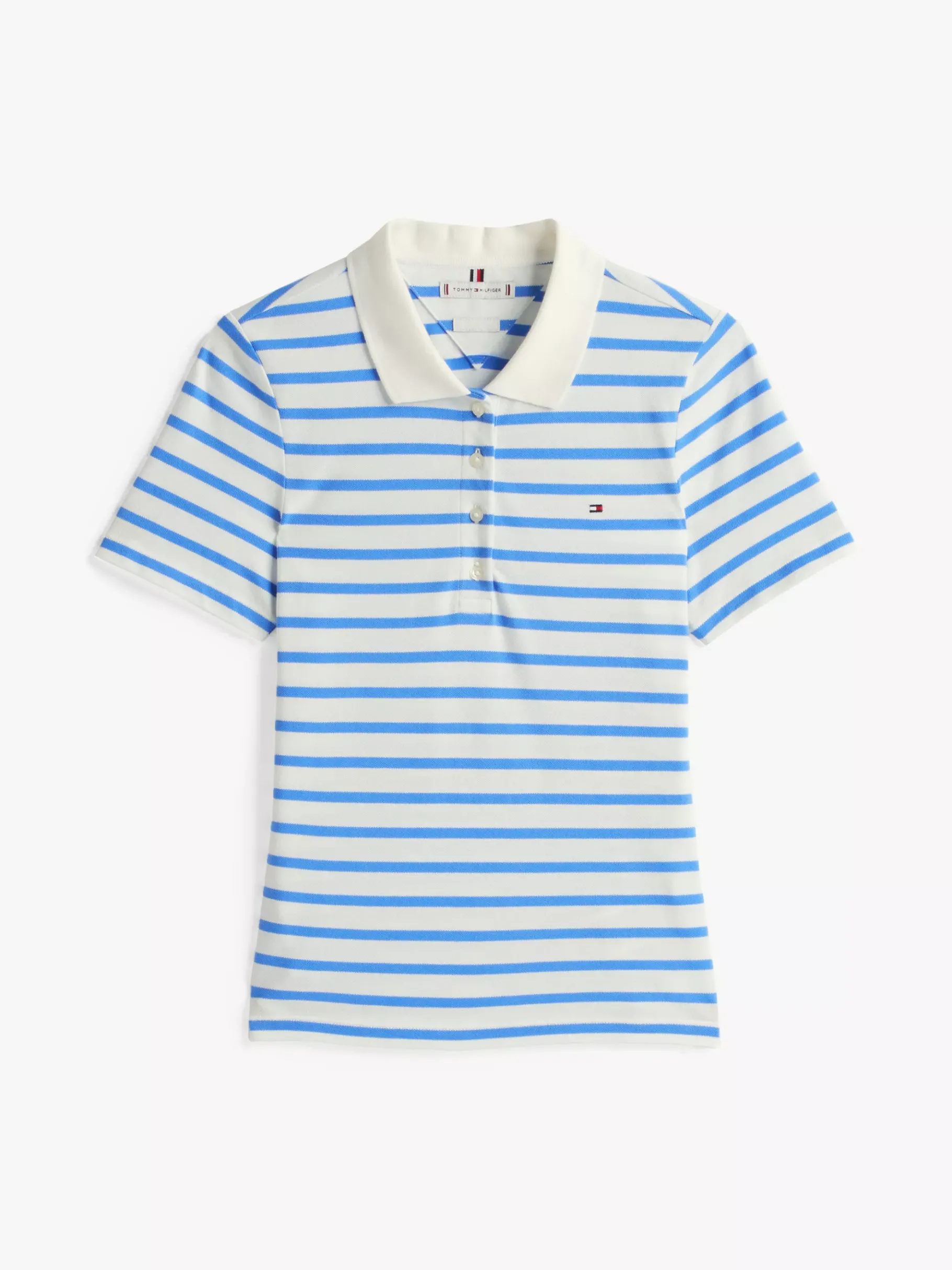 Tommy Hilfiger 1985 Collection Slim Fit Poloshirt ECRU/ BLUE SPELL STP Cheap