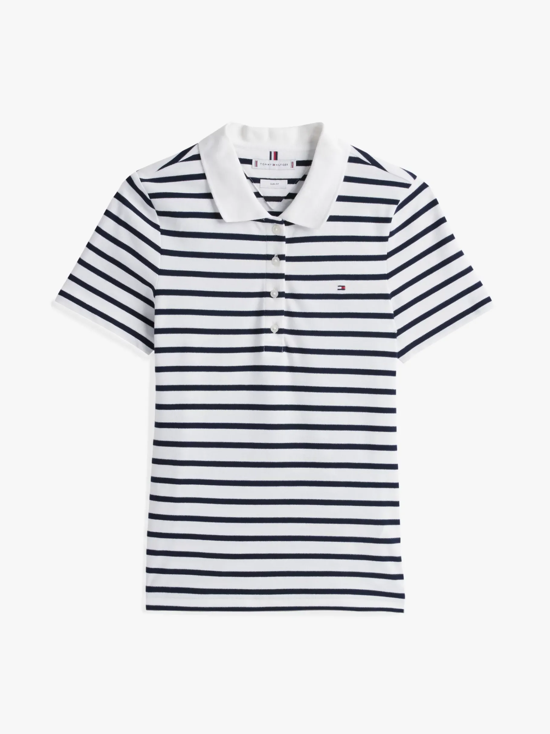 Tommy Hilfiger 1985 Collection Slim Fit Poloshirt BRETON ECRU/DARK NIGHT NAVY STP Cheap