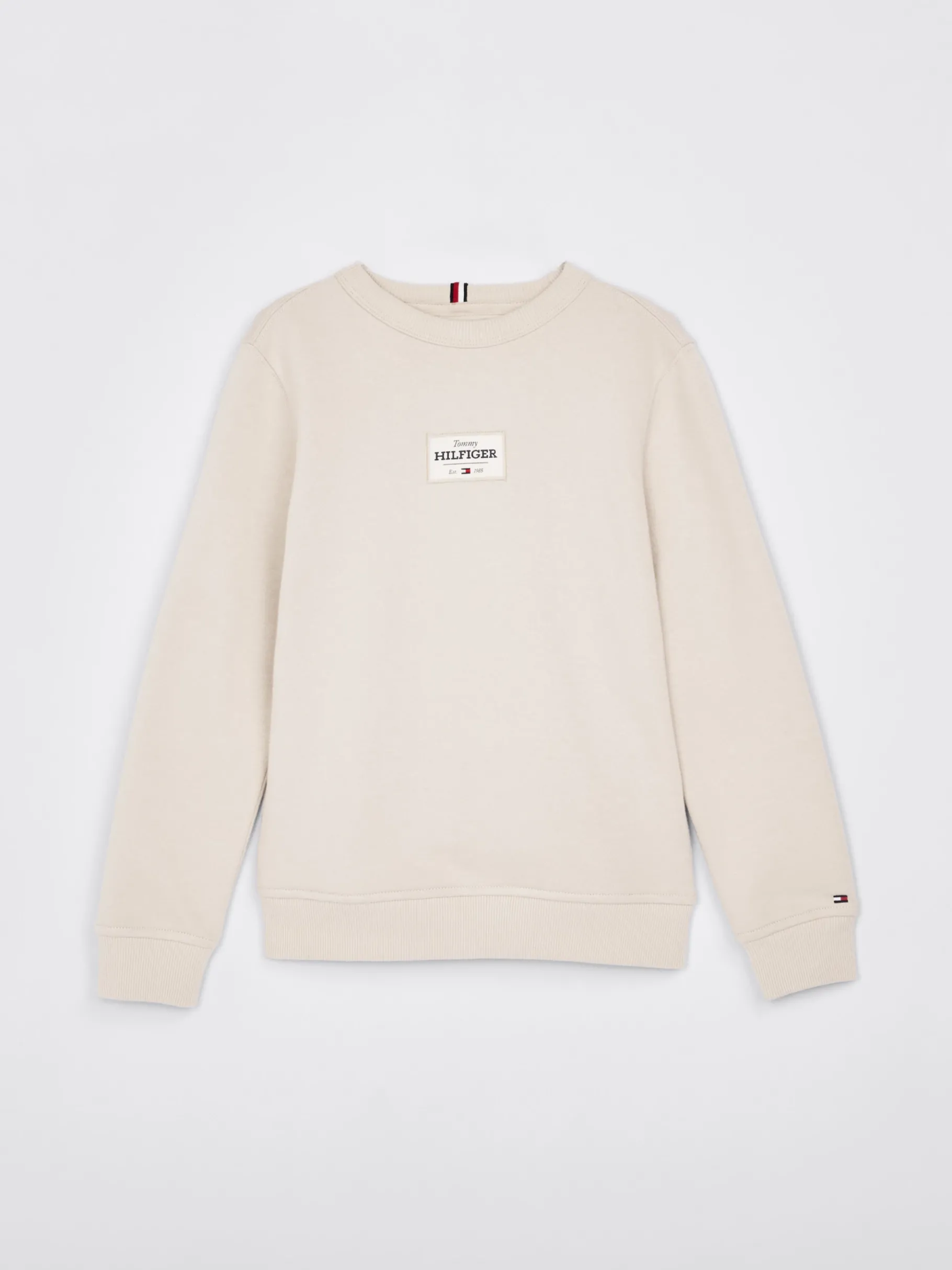 Tommy Hilfiger 1985 Collection Sweatshirt mit Patch CLASSIC BEIGE Cheap