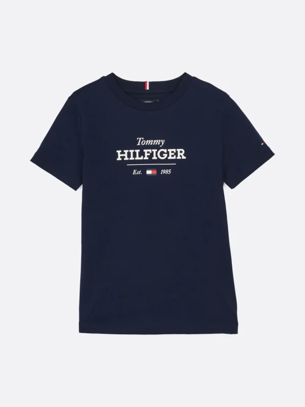 Tommy Hilfiger 1985 Collection T-Shirt mit Logo DARK NIGHT NAVY Store
