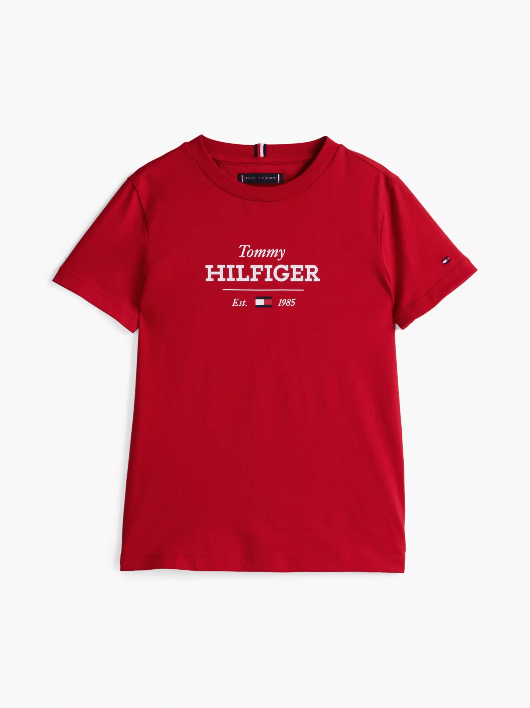 Tommy Hilfiger 1985 Collection T-Shirt mit Logo MEDIUM RED Best