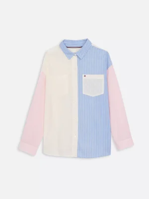 Tommy Hilfiger Color Block-Bluse mit verschiedenen Streifen BLUE SPELL STRIPE MIX Online