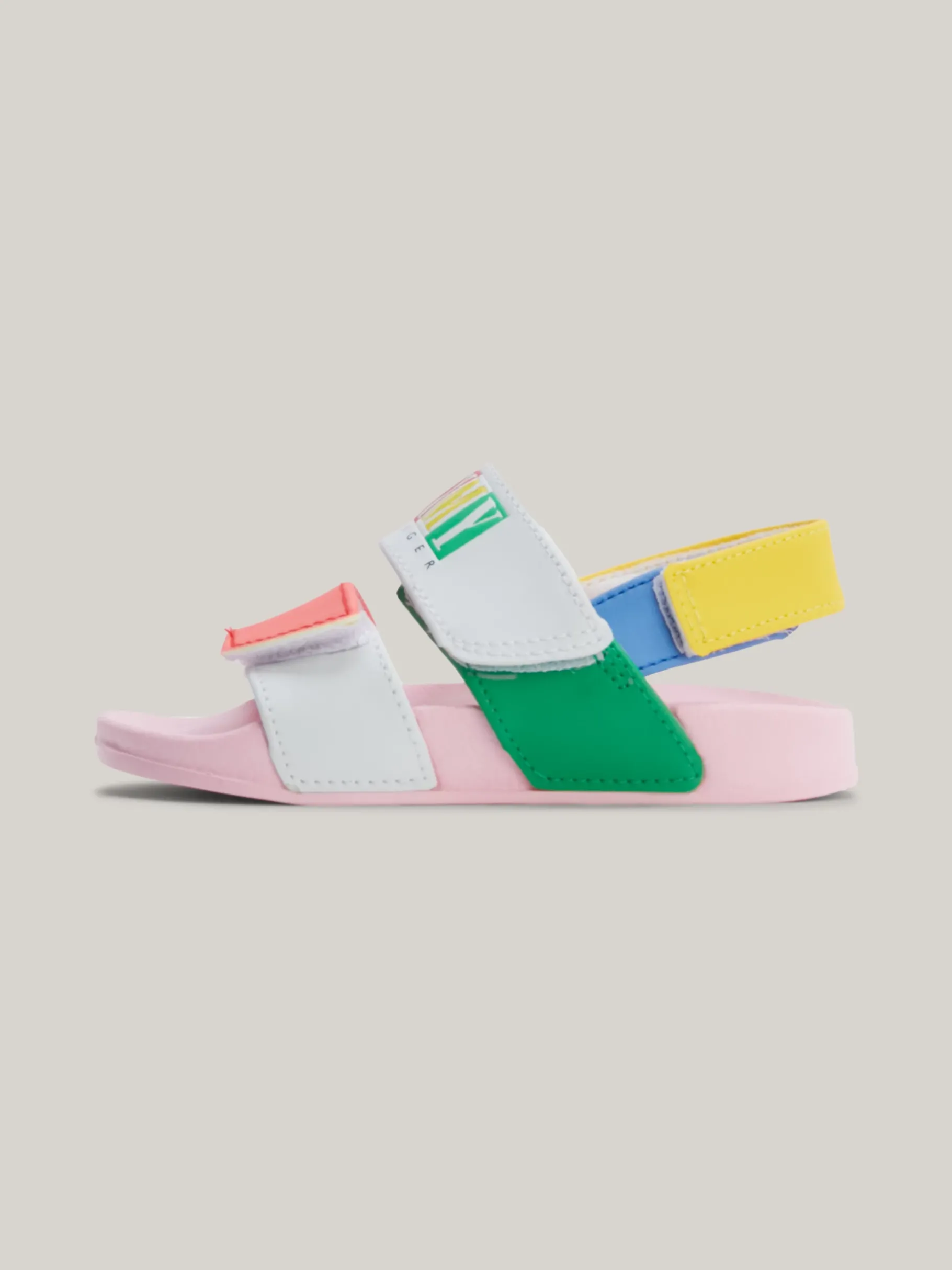 Tommy Hilfiger Color Block-Sandale mit Klettverschluss WHITE/MULTICOLOR Fashion