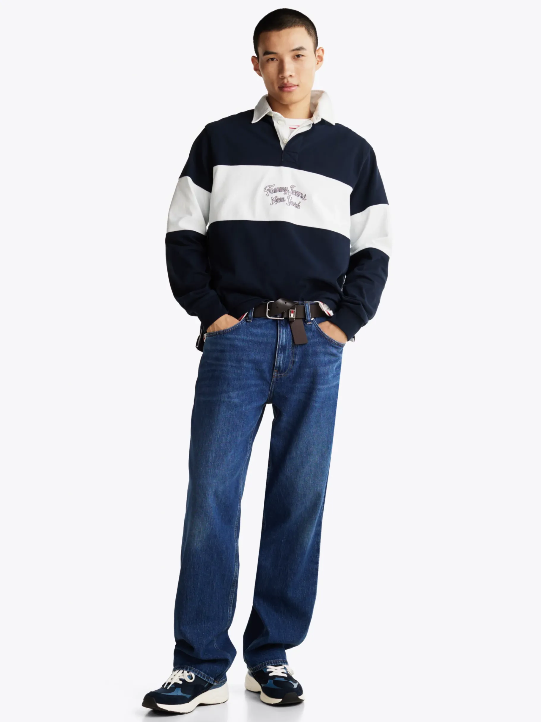 Tommy Hilfiger Color Block-Sneaker aus Wildleder DARK NIGHT NAVY Best