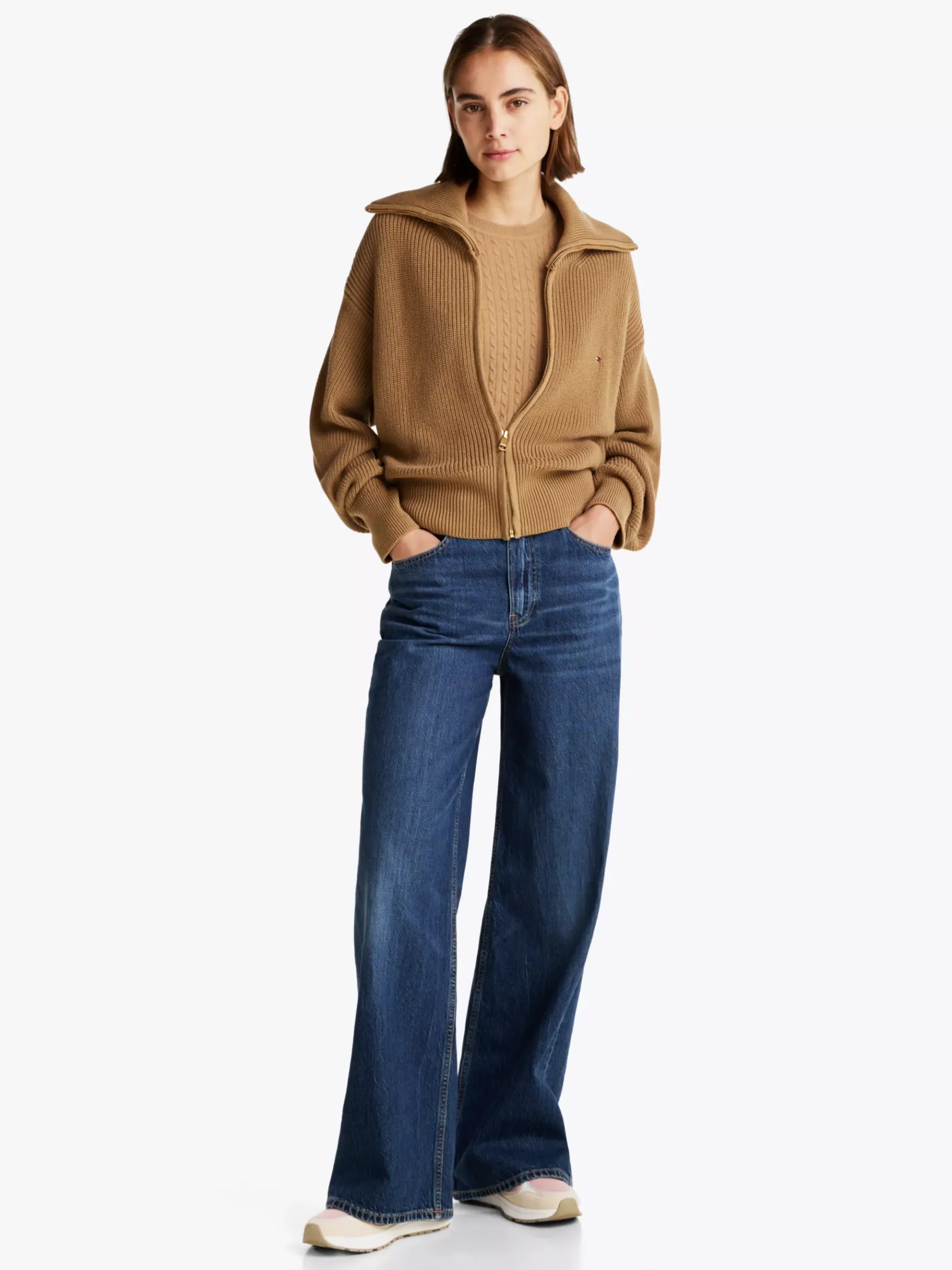 Tommy Hilfiger Color Block-Sneaker mit TH-Monogramm CLASSIC BEIGE/PINK Shop