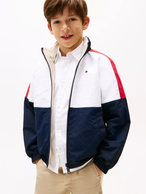 Tommy Hilfiger Color Block-Wendejacke CLASSIC BEIGE REV COLOURBLOCK Cheap