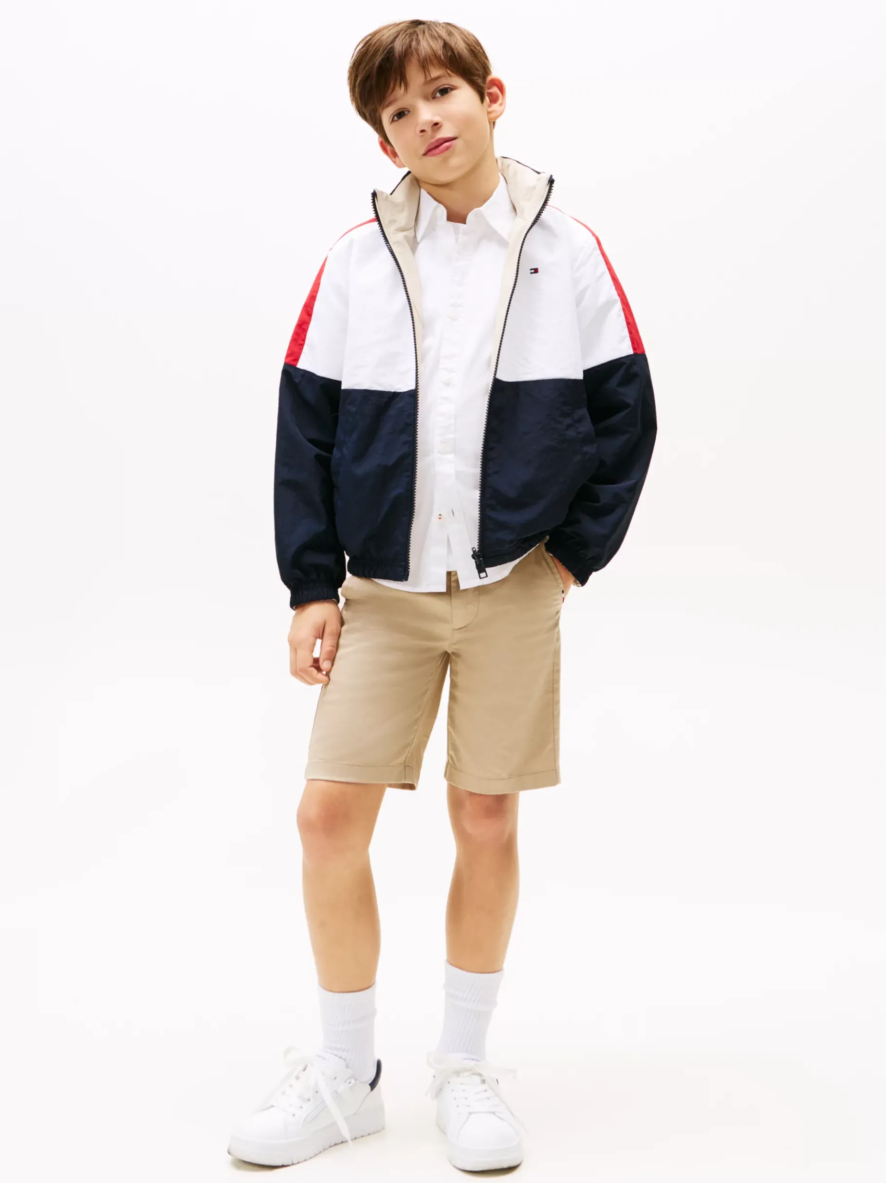 Tommy Hilfiger Color Block-Wendejacke CLASSIC BEIGE REV COLOURBLOCK Cheap