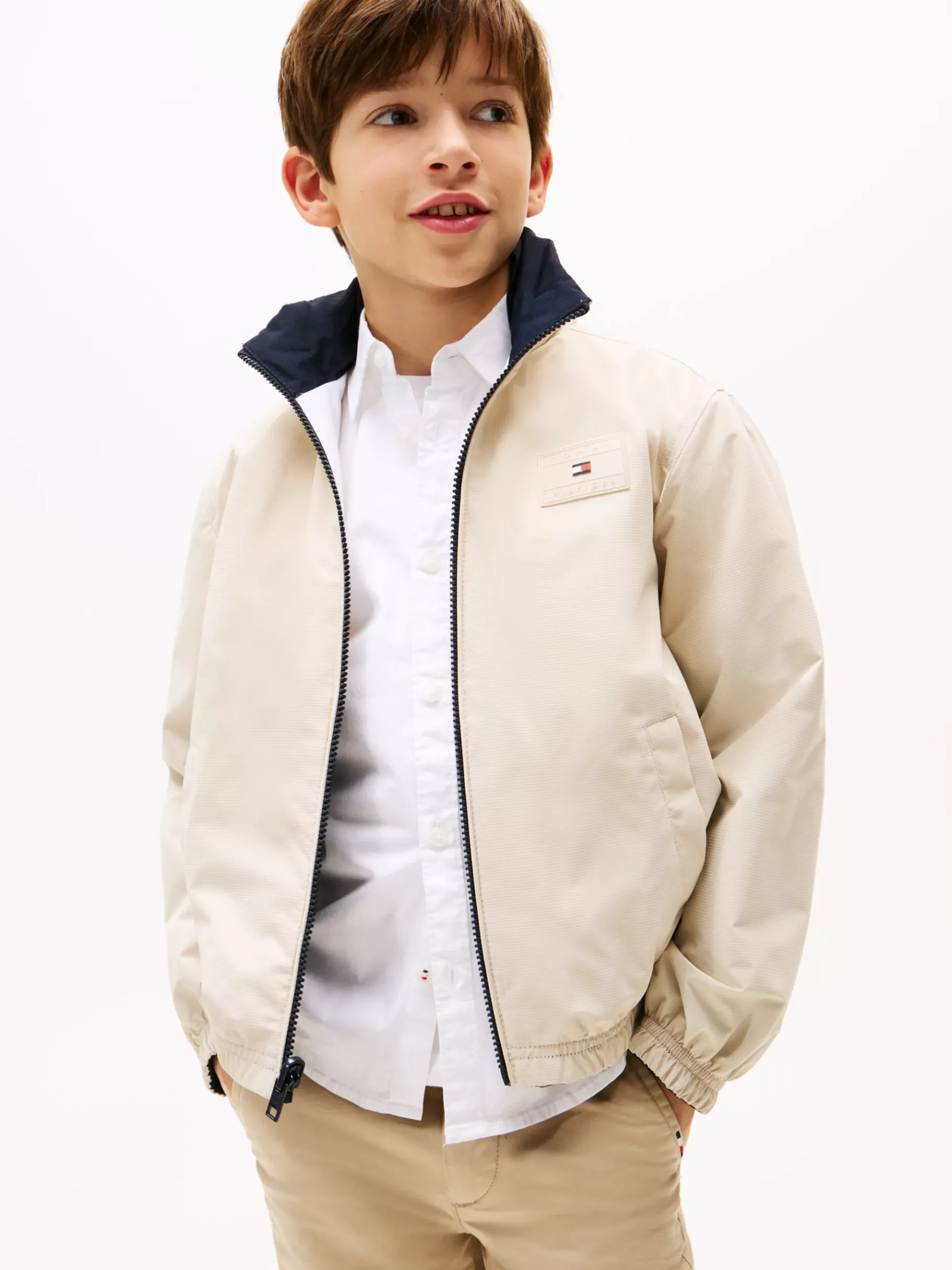 Tommy Hilfiger Color Block-Wendejacke CLASSIC BEIGE REV COLOURBLOCK Cheap