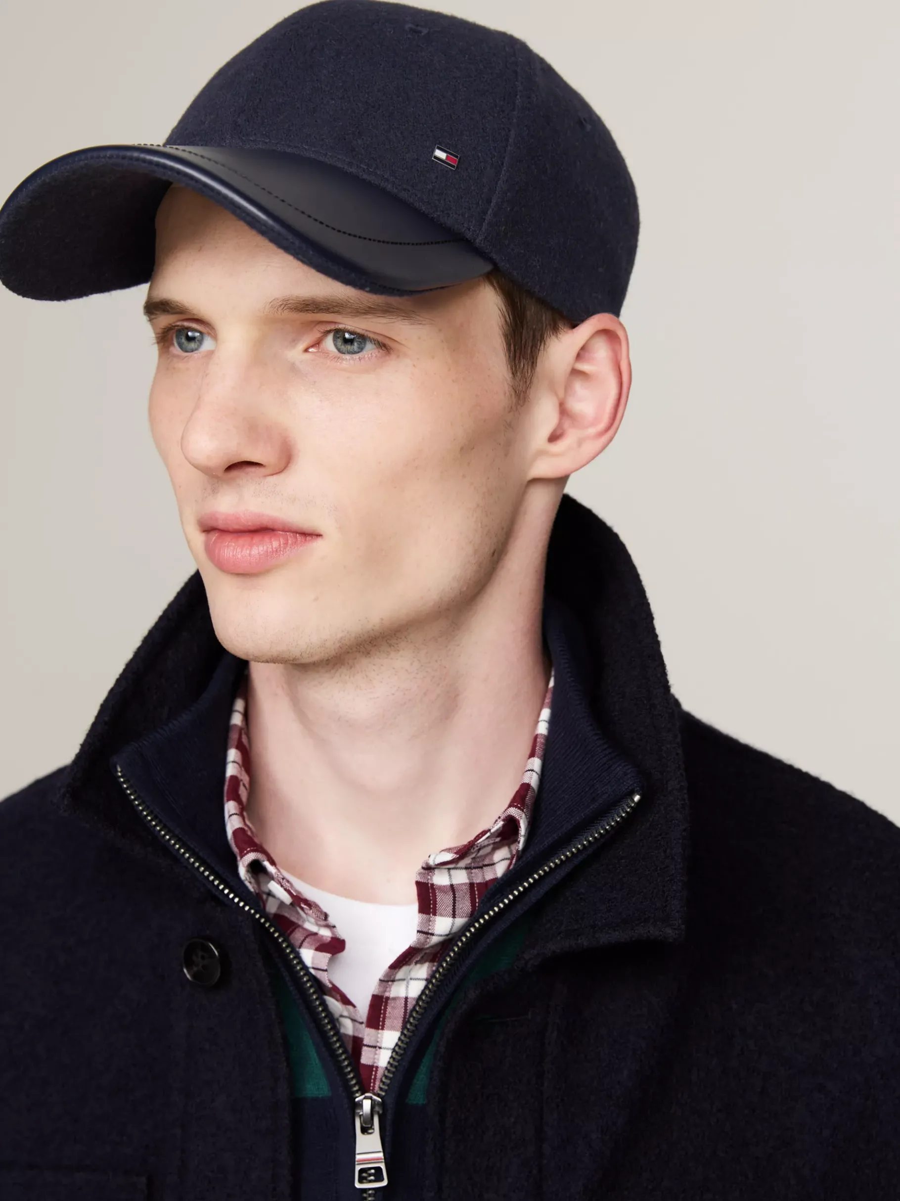 Tommy Hilfiger Corporate Baseball-Cap aus Wollmix SPACE BLUE New