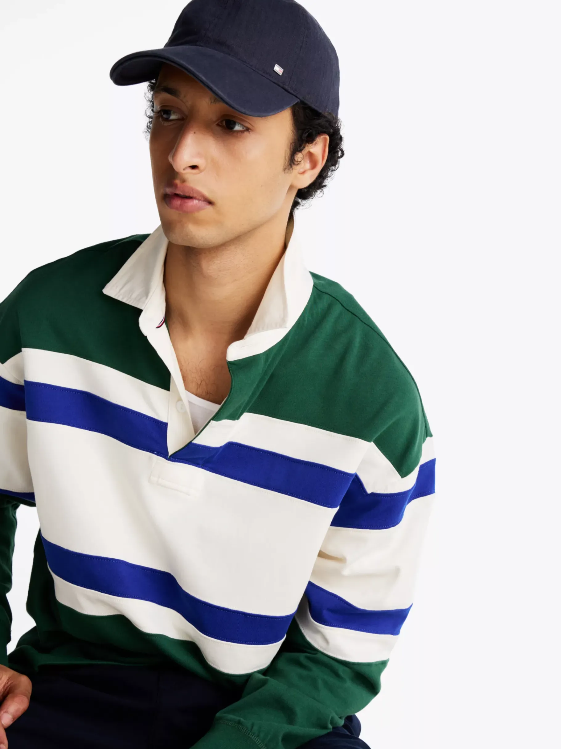 Tommy Hilfiger Corporate Baseball-Cap mit Fischgrätmuster SPACE BLUE Hot