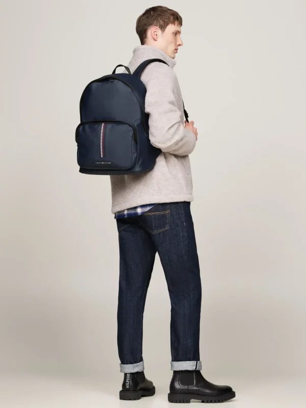 Tommy Hilfiger Corporate gewebter kuppelförmiger Rucksack SPACE BLUE Shop