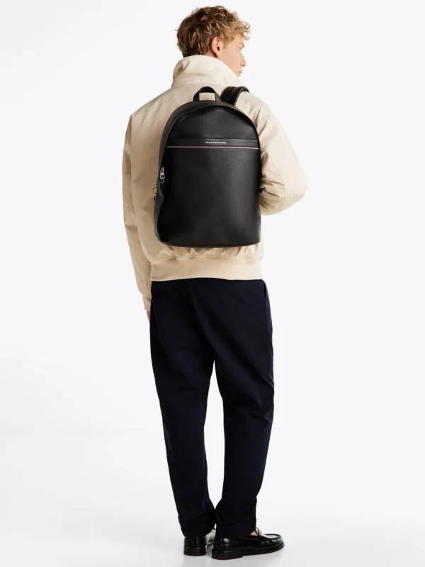 Tommy Hilfiger Corporate kuppelförmiger Rucksack BLACK Cheap