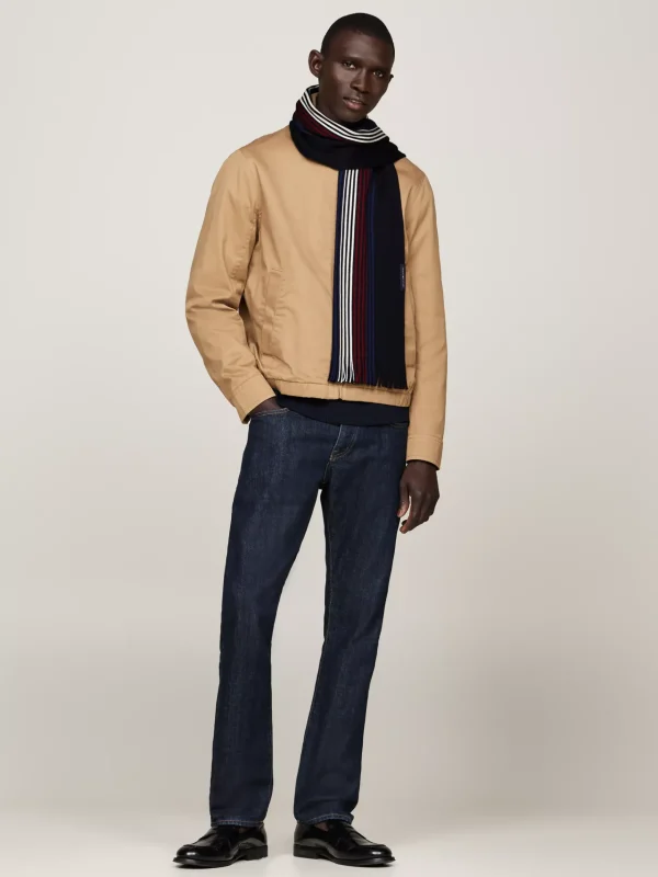 Tommy Hilfiger Corporate Schal mit hohem Wollanteil SPACE BLUE Online