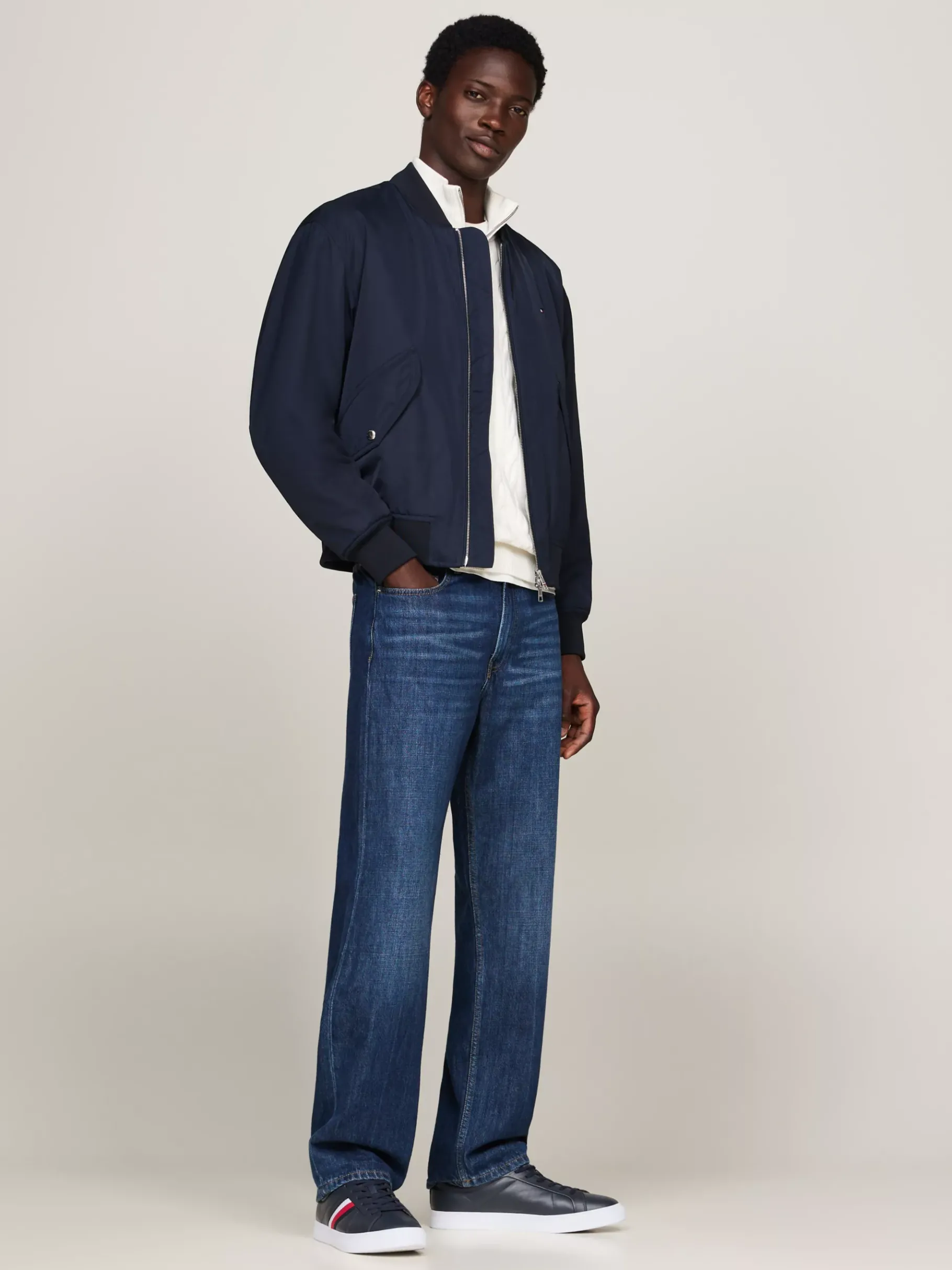 Tommy Hilfiger Court-Ledersneaker mit Tommy-Tape DESERT SKY Online