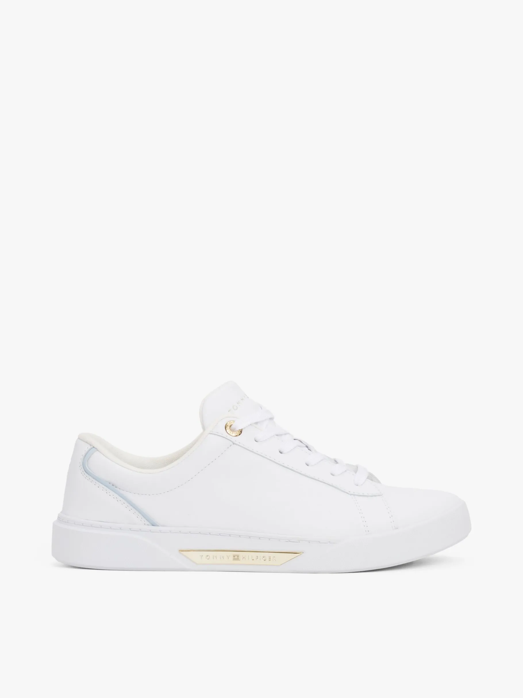 Tommy Hilfiger Court-Sneaker aus Leder WHITE Clearance