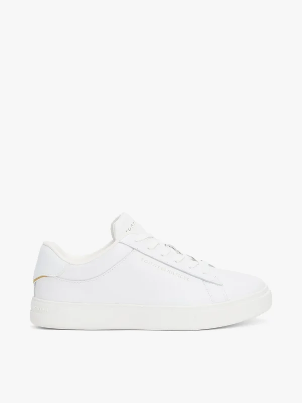 Tommy Hilfiger Court-Sneaker aus Leder WHITE Store