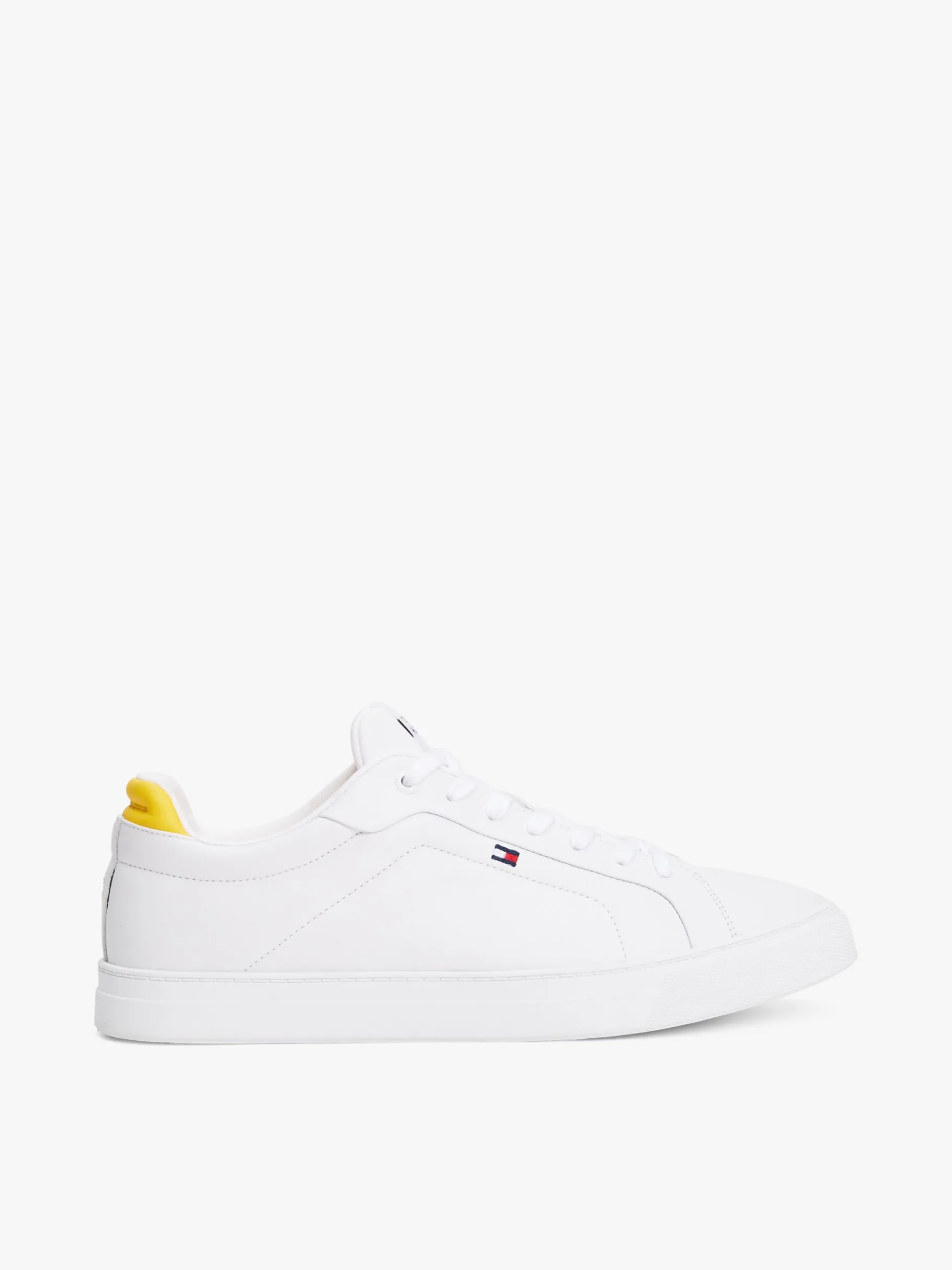 Tommy Hilfiger Court-Sneaker aus Leder WHITE Cheap