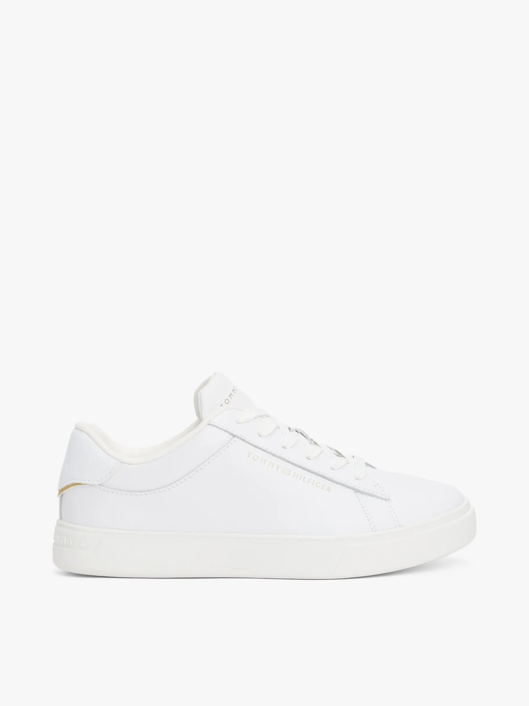 Tommy Hilfiger Court-Sneaker aus Leder WHITE Store