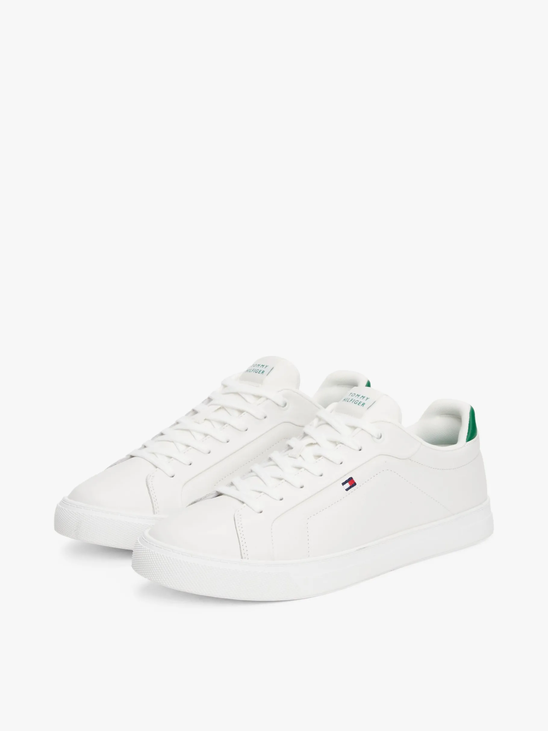 Tommy Hilfiger Court-Sneaker aus Leder ECRU Hot