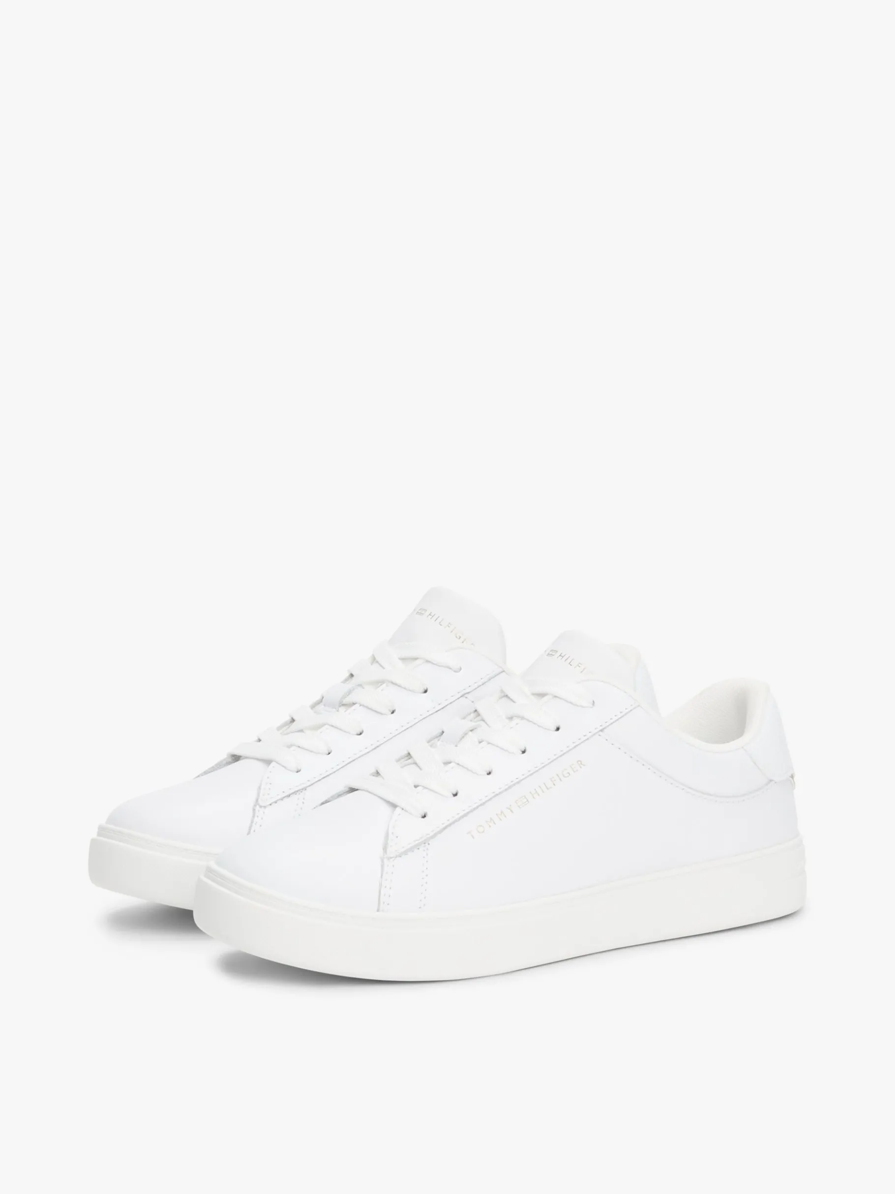 Tommy Hilfiger Court-Sneaker aus Leder WHITE Store