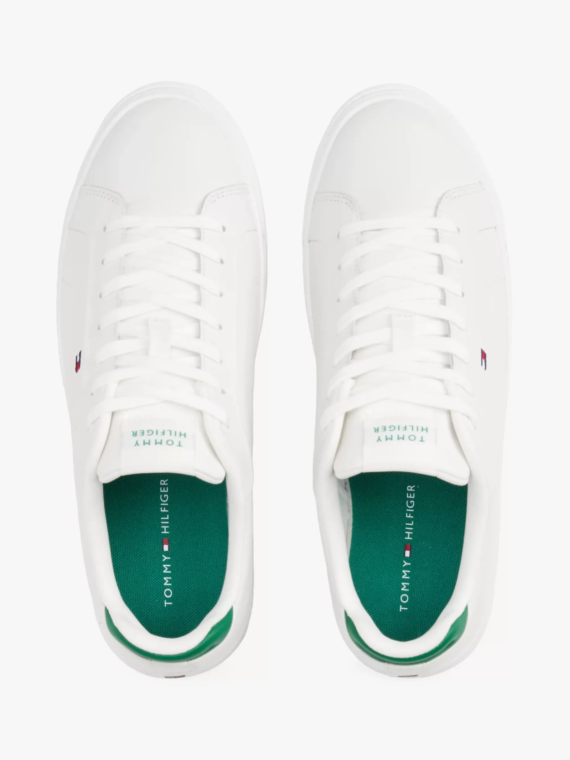 Tommy Hilfiger Court-Sneaker aus Leder ECRU Hot