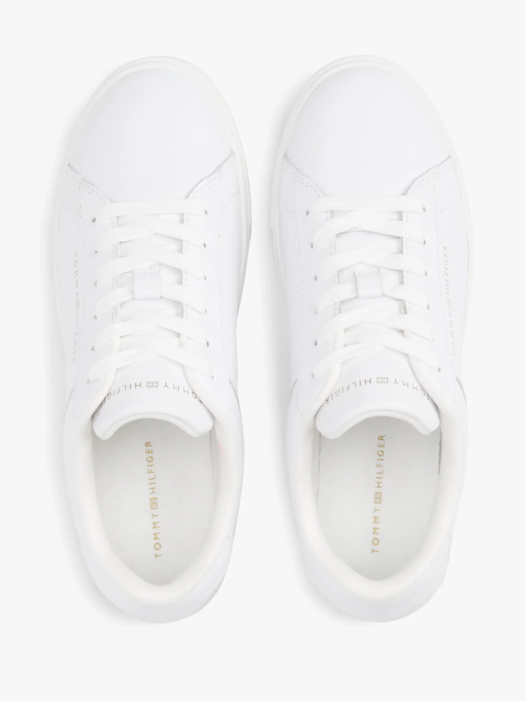 Tommy Hilfiger Court-Sneaker aus Leder WHITE Store