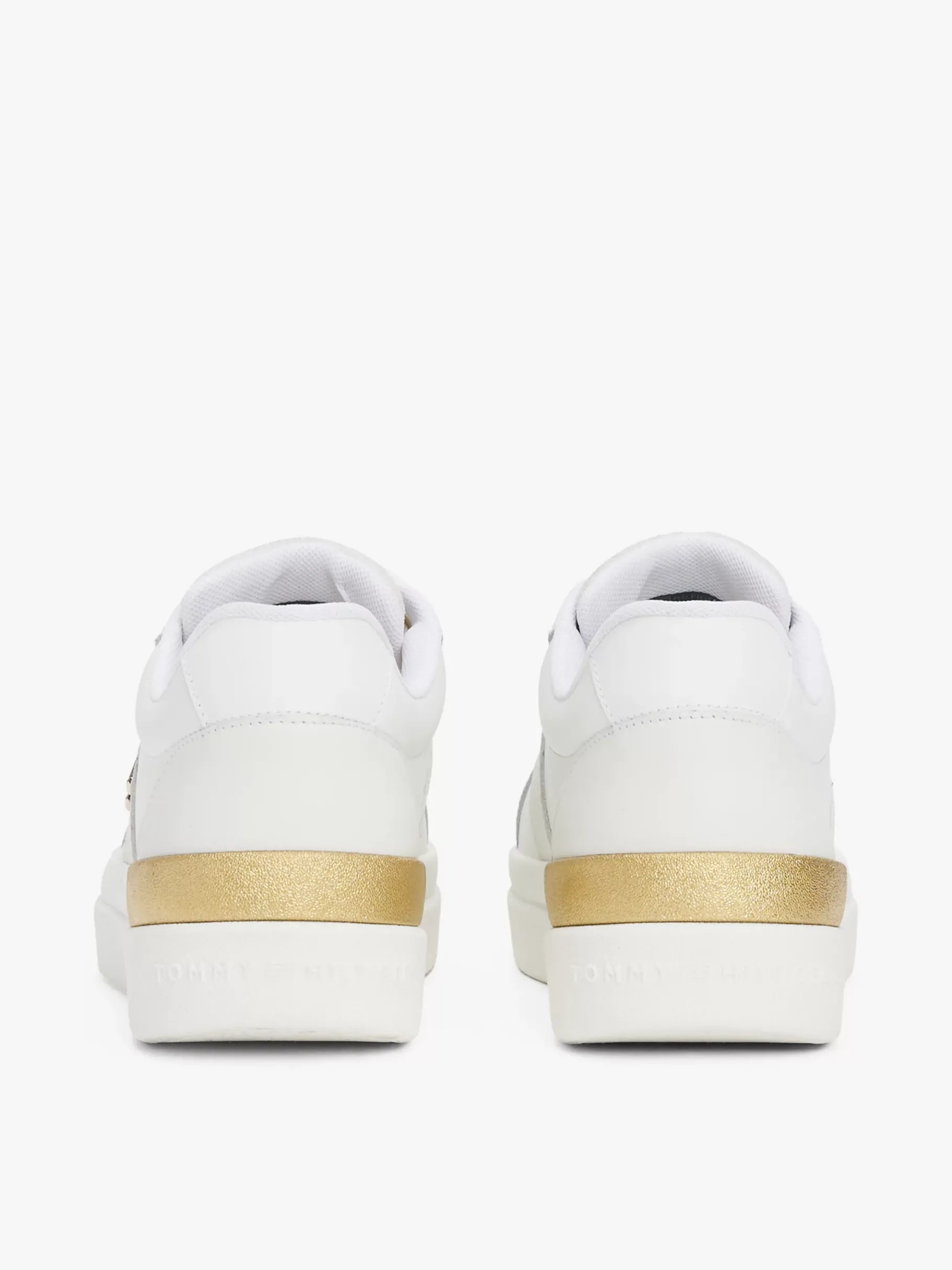 Tommy Hilfiger Court-Sneaker aus Leder WHITE Flash Sale