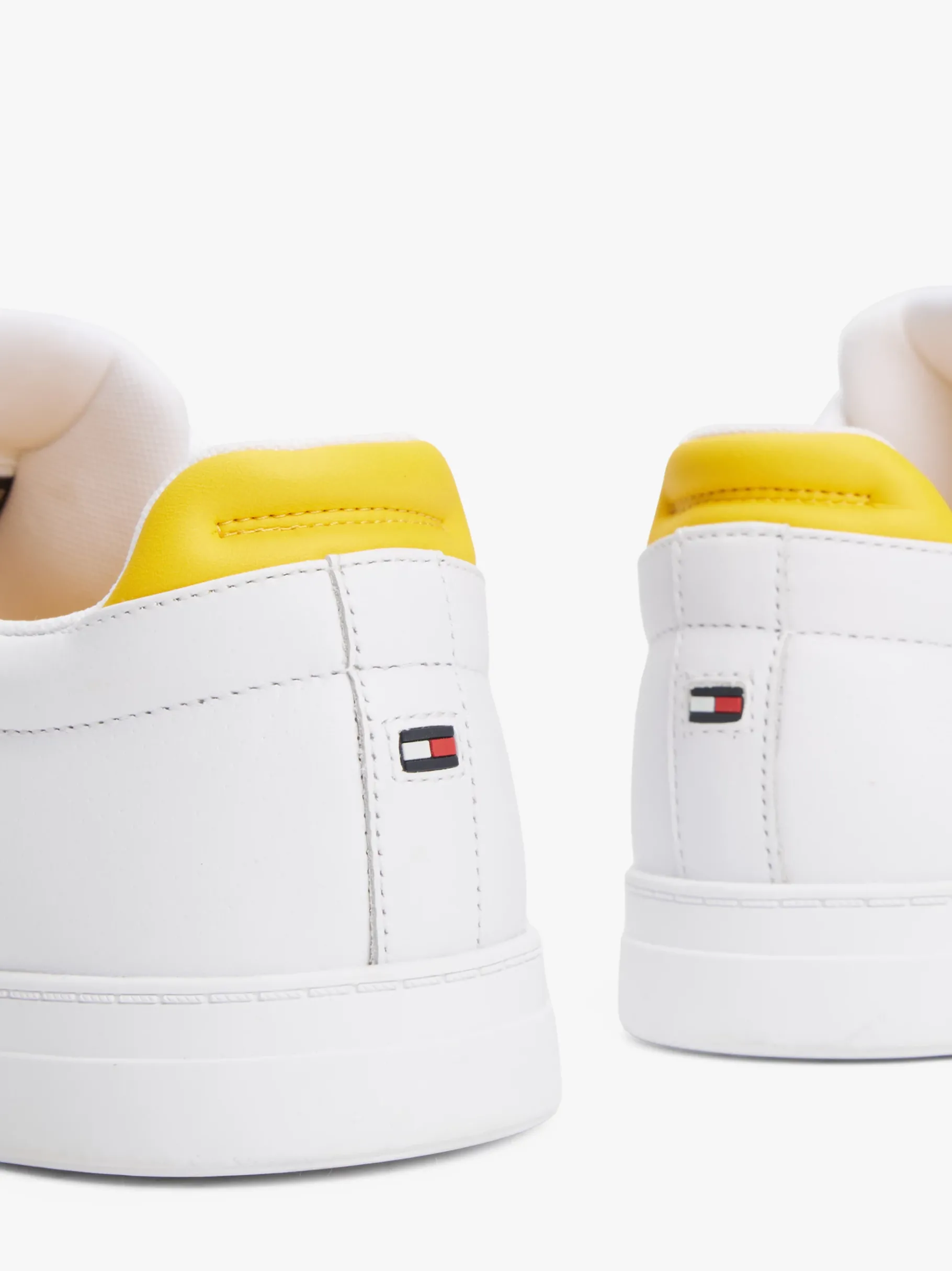 Tommy Hilfiger Court-Sneaker aus Leder WHITE Cheap