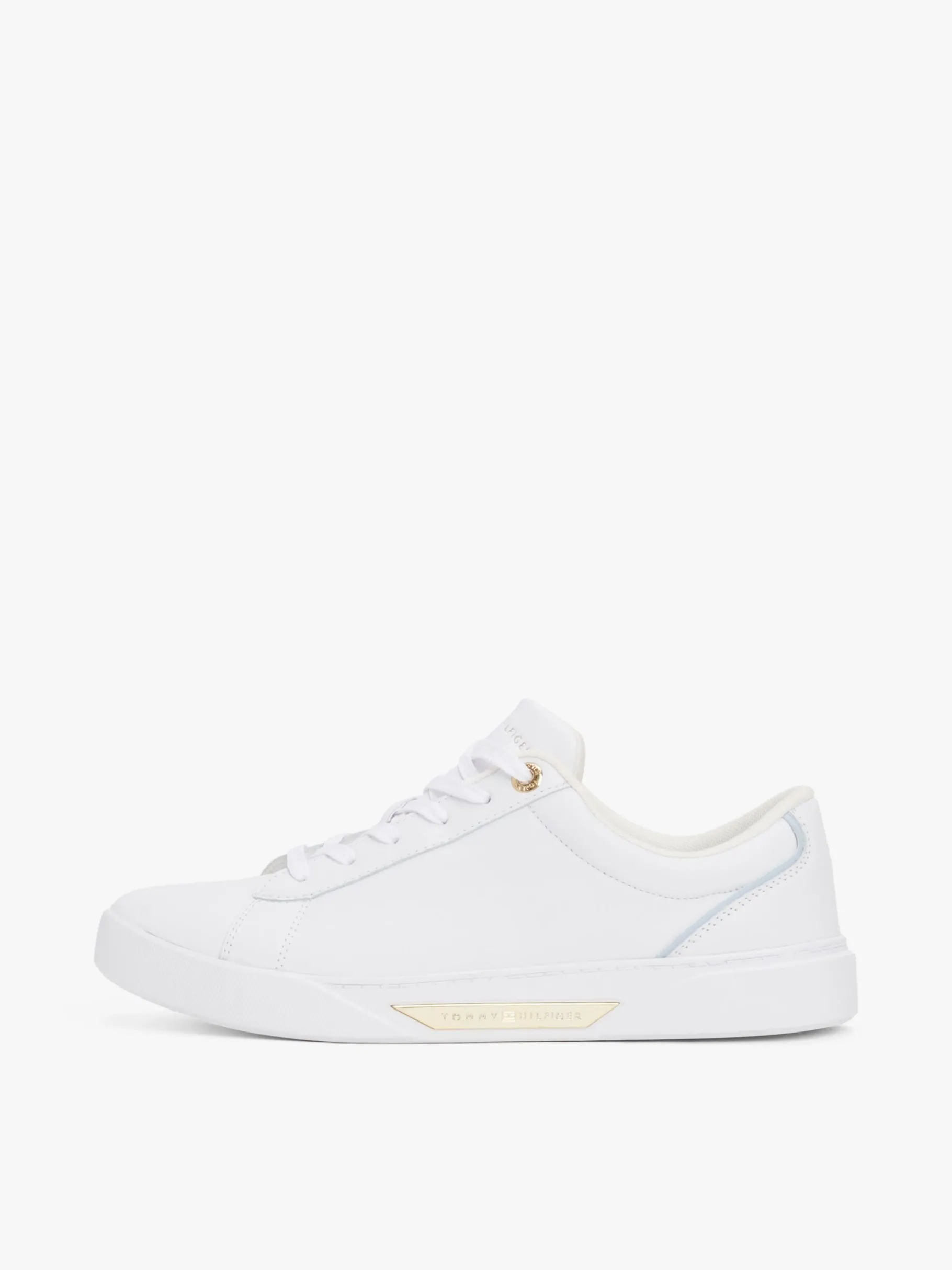 Tommy Hilfiger Court-Sneaker aus Leder WHITE Clearance