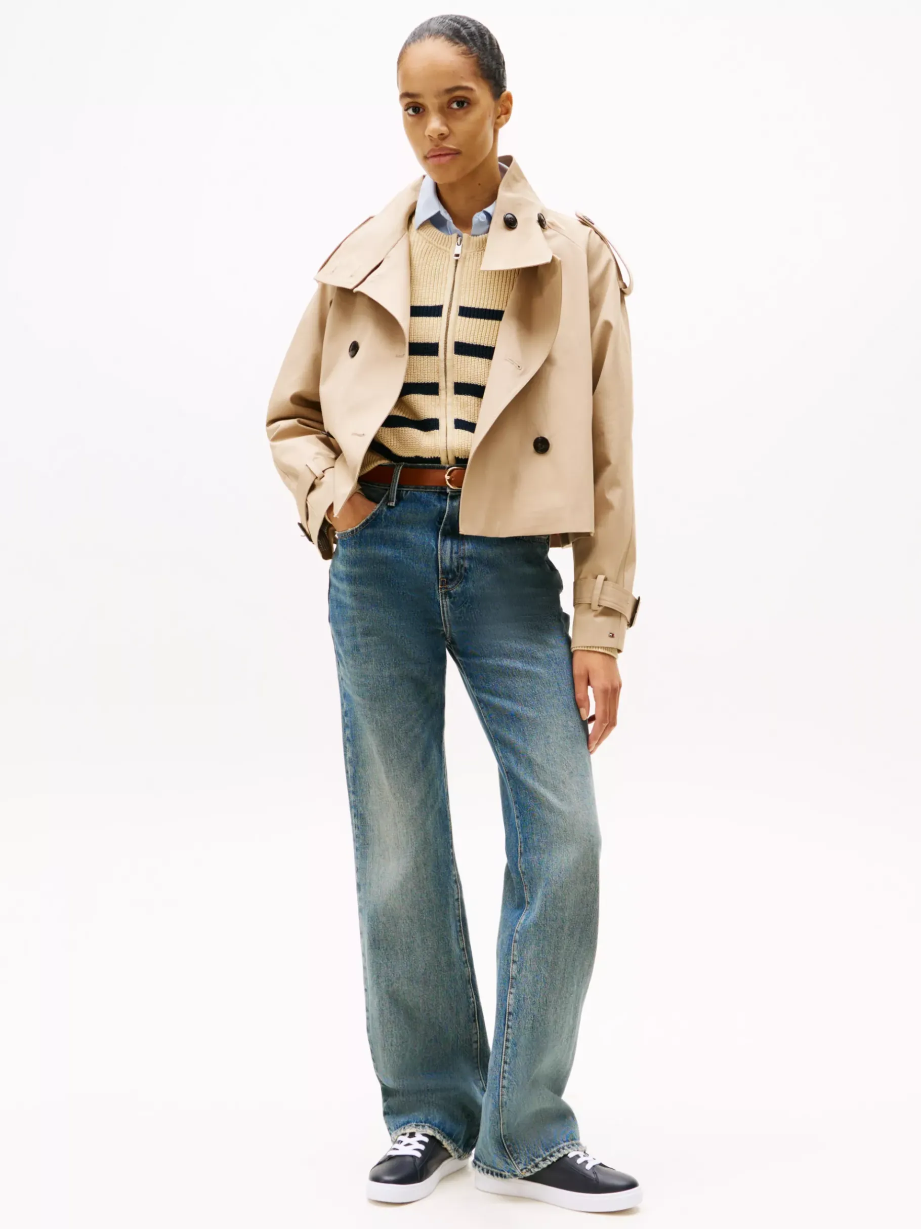 Tommy Hilfiger Court-Sneaker aus Leder SPACE BLUE Online