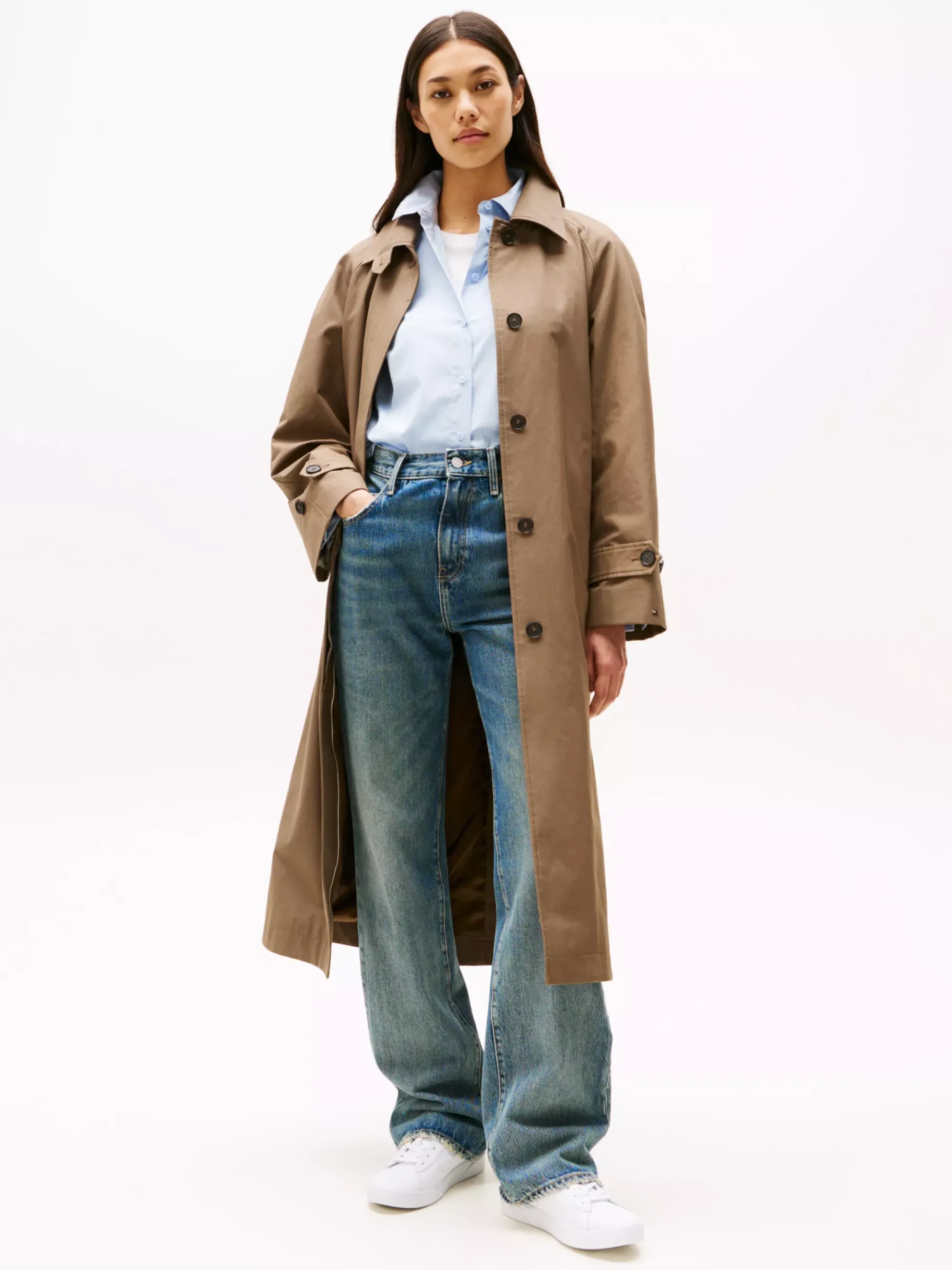 Tommy Hilfiger Court-Sneaker aus Leder WHITE Clearance