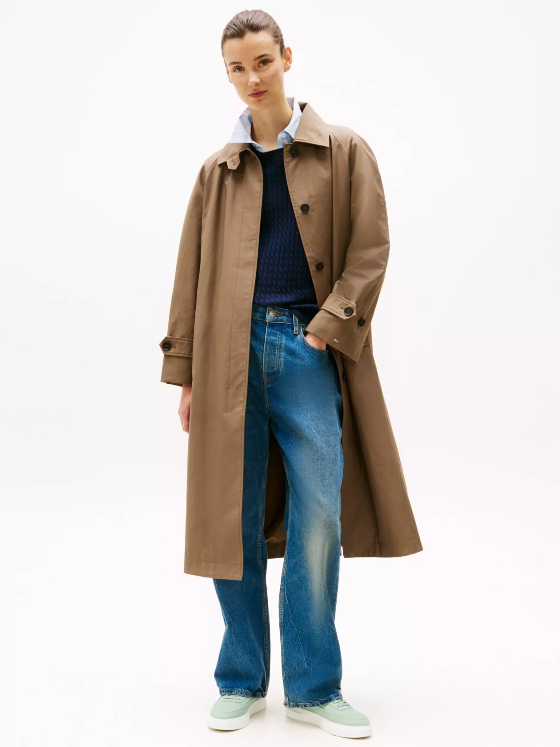 Tommy Hilfiger Court-Sneaker aus Leder mit Metallic-Logo FLORA Discount