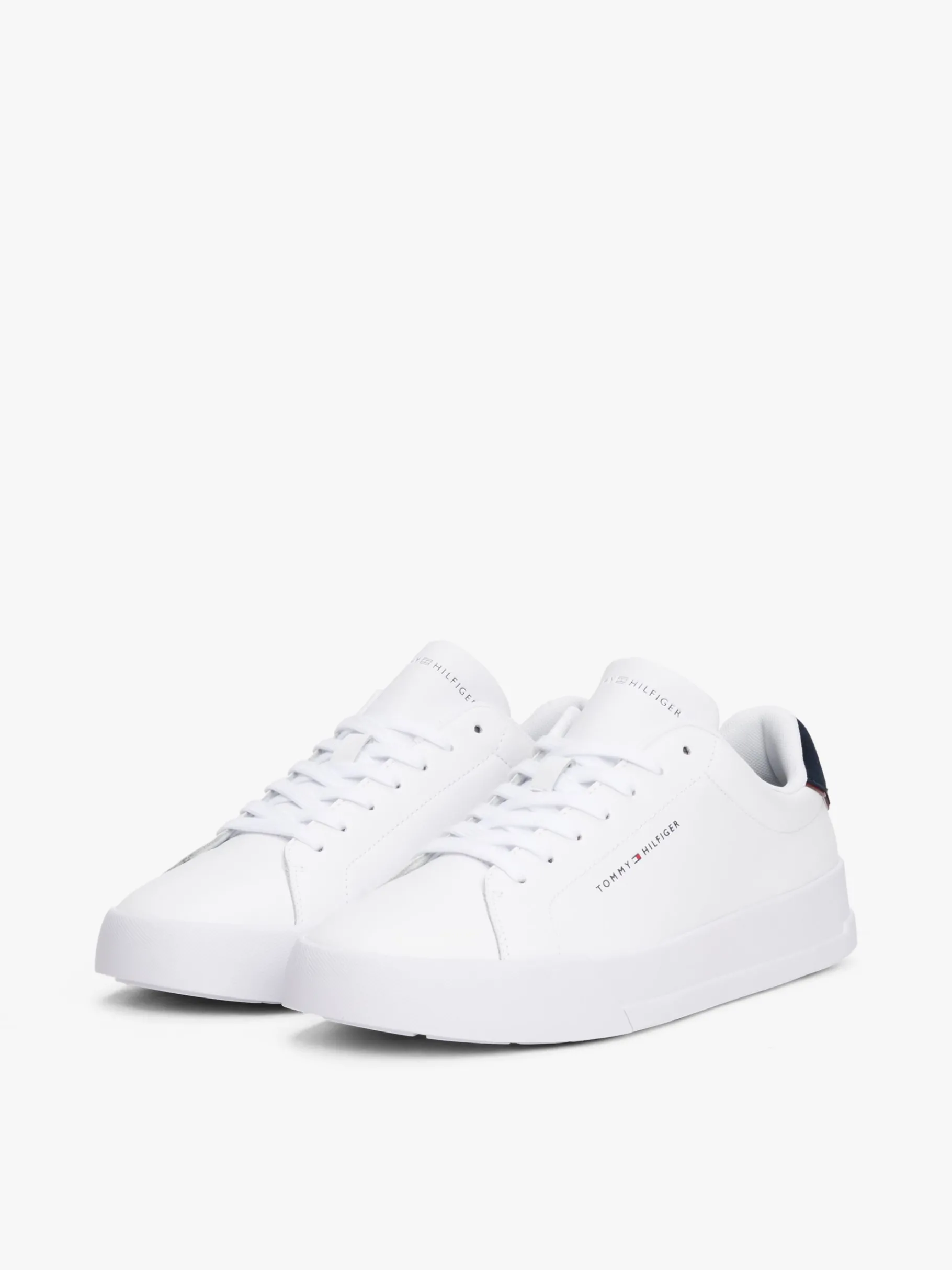 Tommy Hilfiger Court-Sneaker mit Logo WHITE/DESERT SKY Hot
