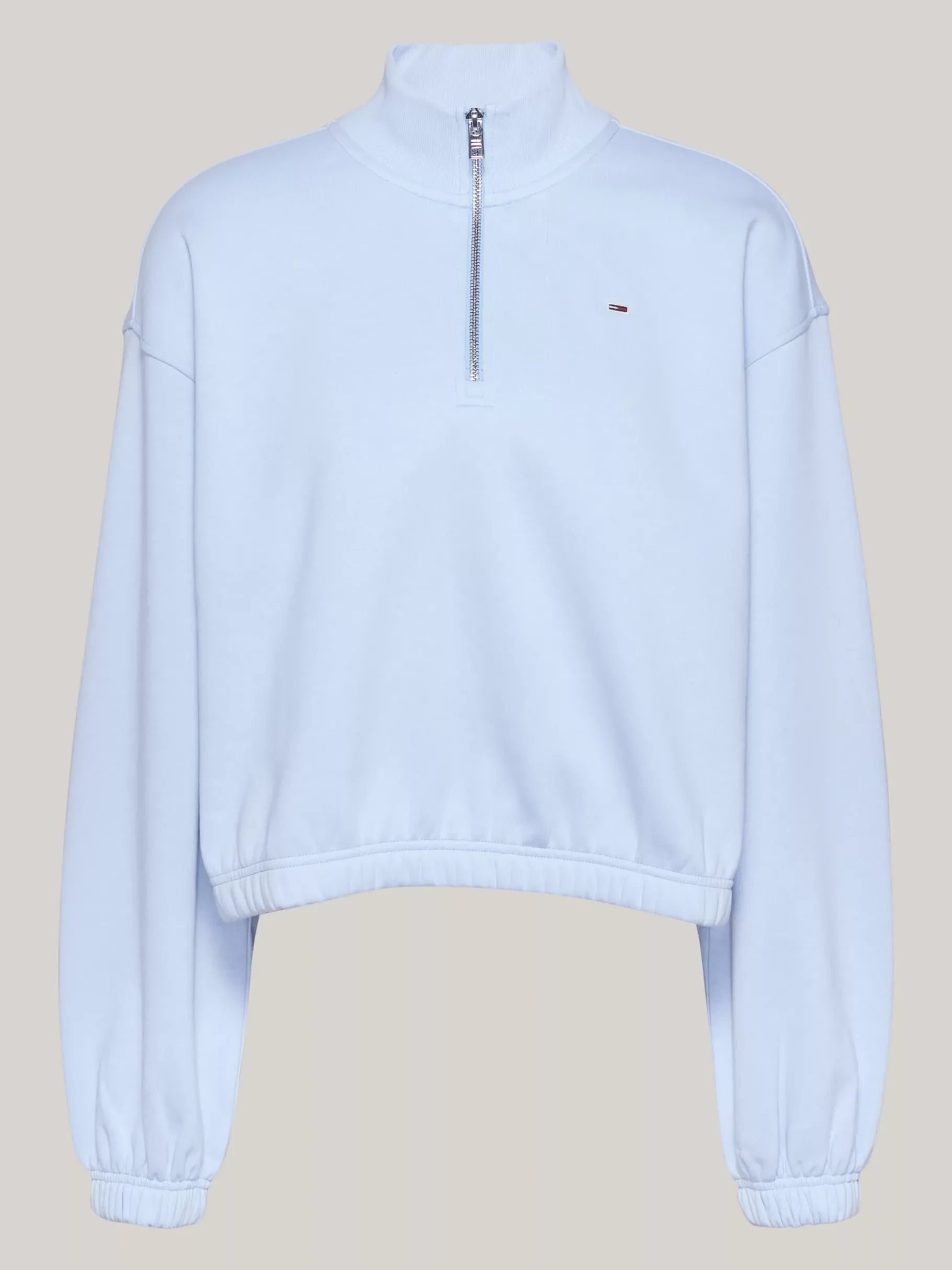 Tommy Hilfiger Cropped Fit Sweatshirt mit Reißverschluss VESSEL BLUE Best Sale