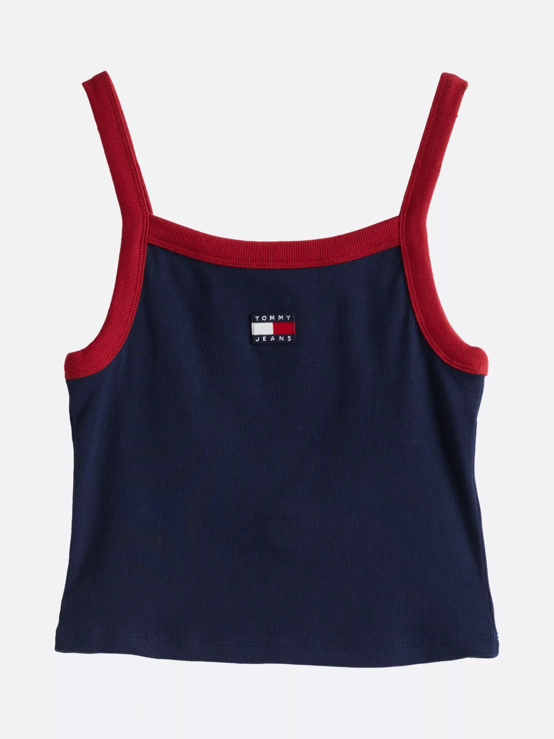 Tommy Hilfiger Cropped Fit Tanktop mit Tommy-Badge DARK NIGHT NAVY Discount