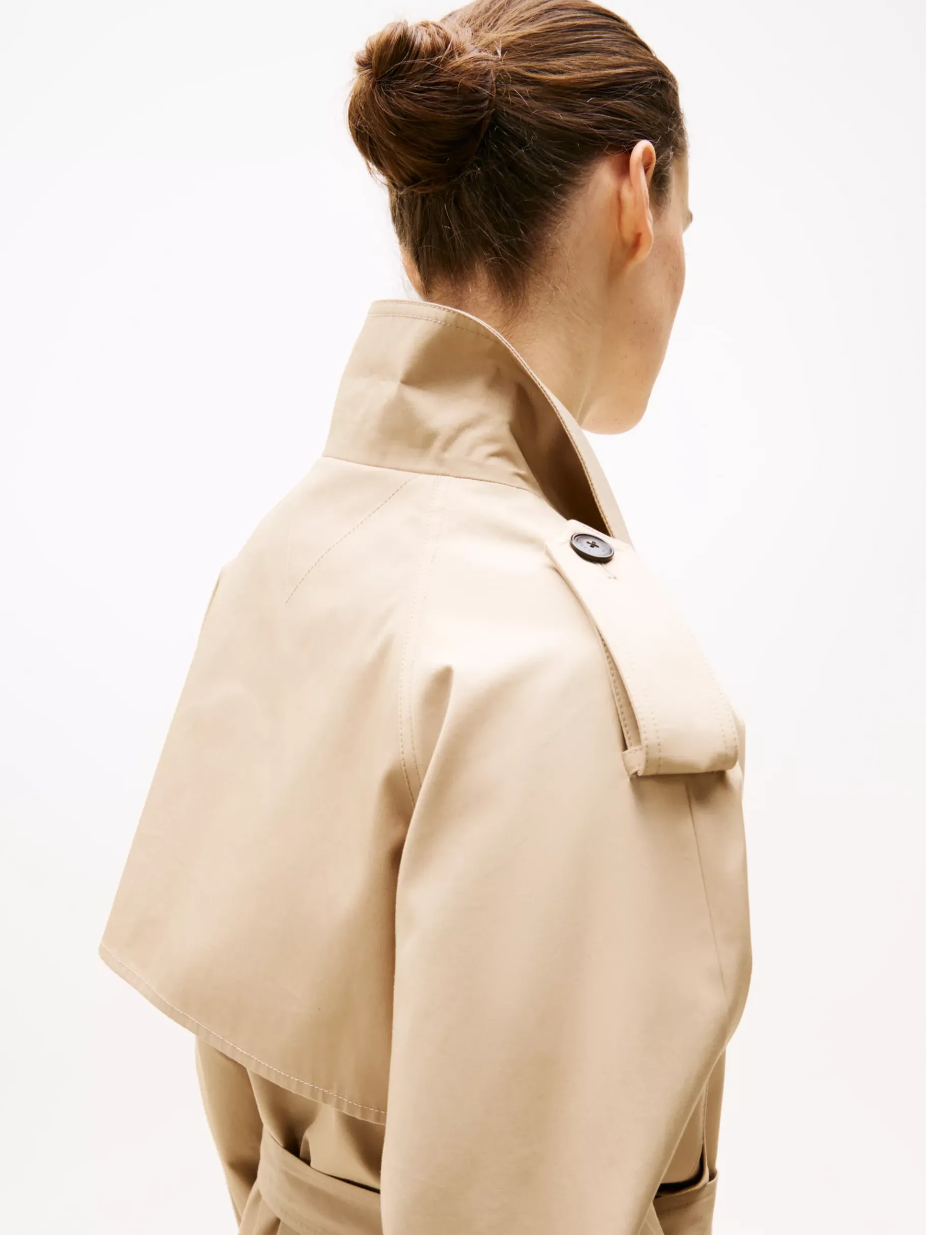 Tommy Hilfiger Cropped Fit Trenchcoat BEIGE Online