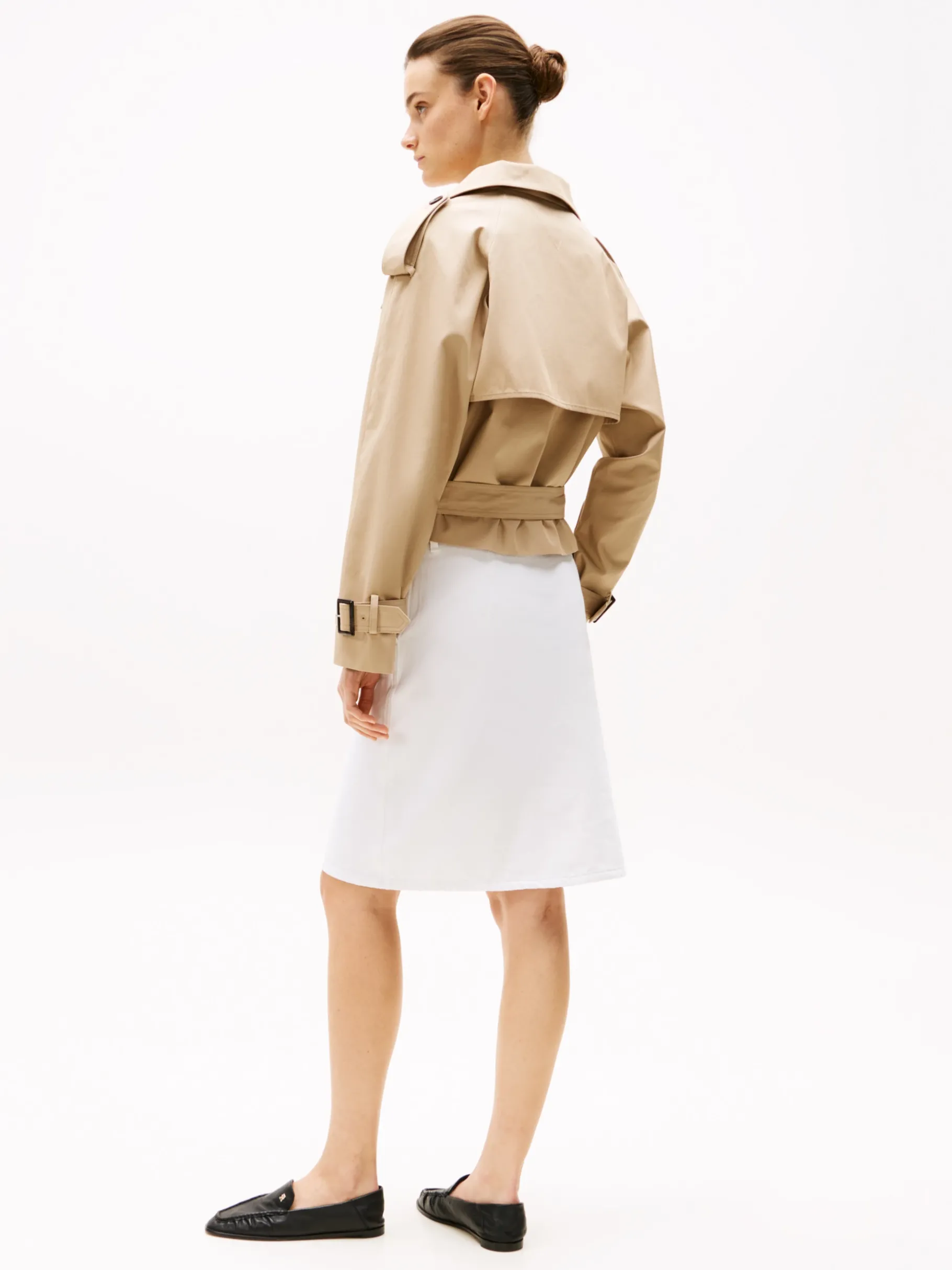 Tommy Hilfiger Cropped Fit Trenchcoat BEIGE Online