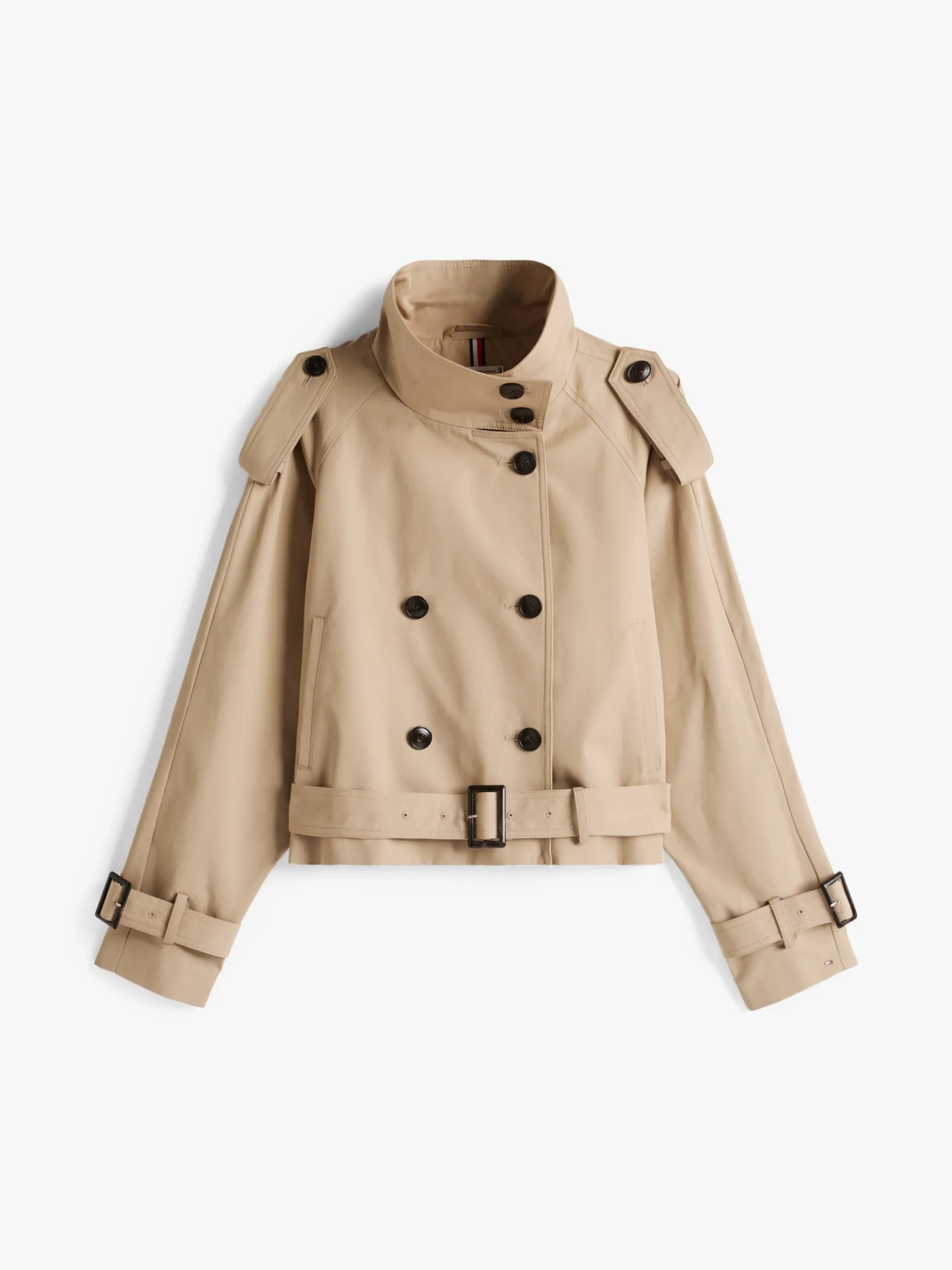 Tommy Hilfiger Cropped Fit Trenchcoat BEIGE Online