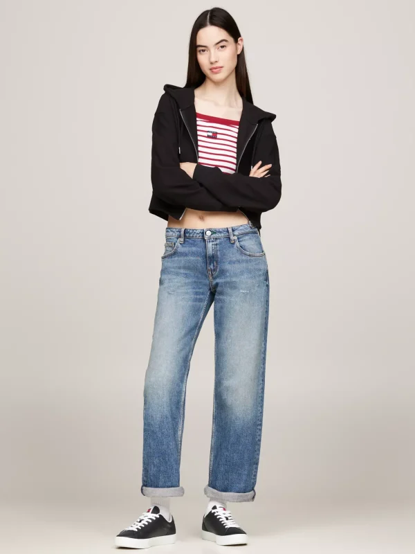 Tommy Hilfiger Cupsole-Ledersneaker mit Metallic-Absatz BLACK Cheap