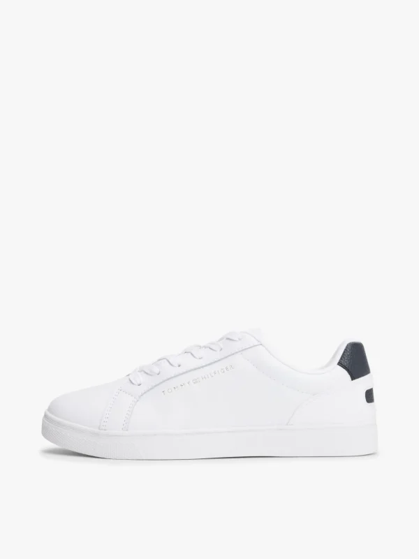 Tommy Hilfiger Cupsole-Sneaker aus Leder WHITE Online